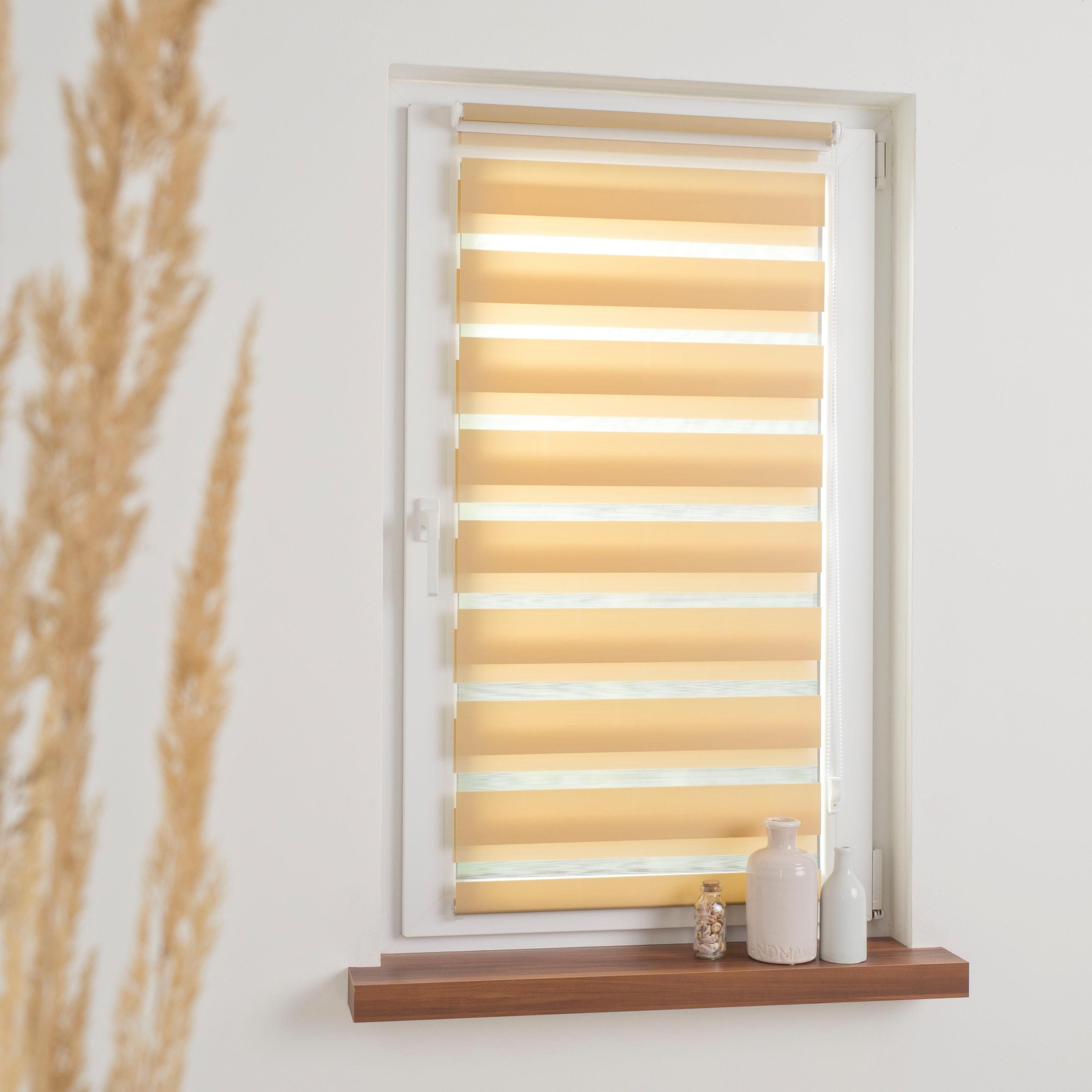 SCHÖNER WOHNEN-Kollektion Doppelrollo »Klemmfix-Doppelrollo«, Lichtschutz, ohne Bohren, freihängend