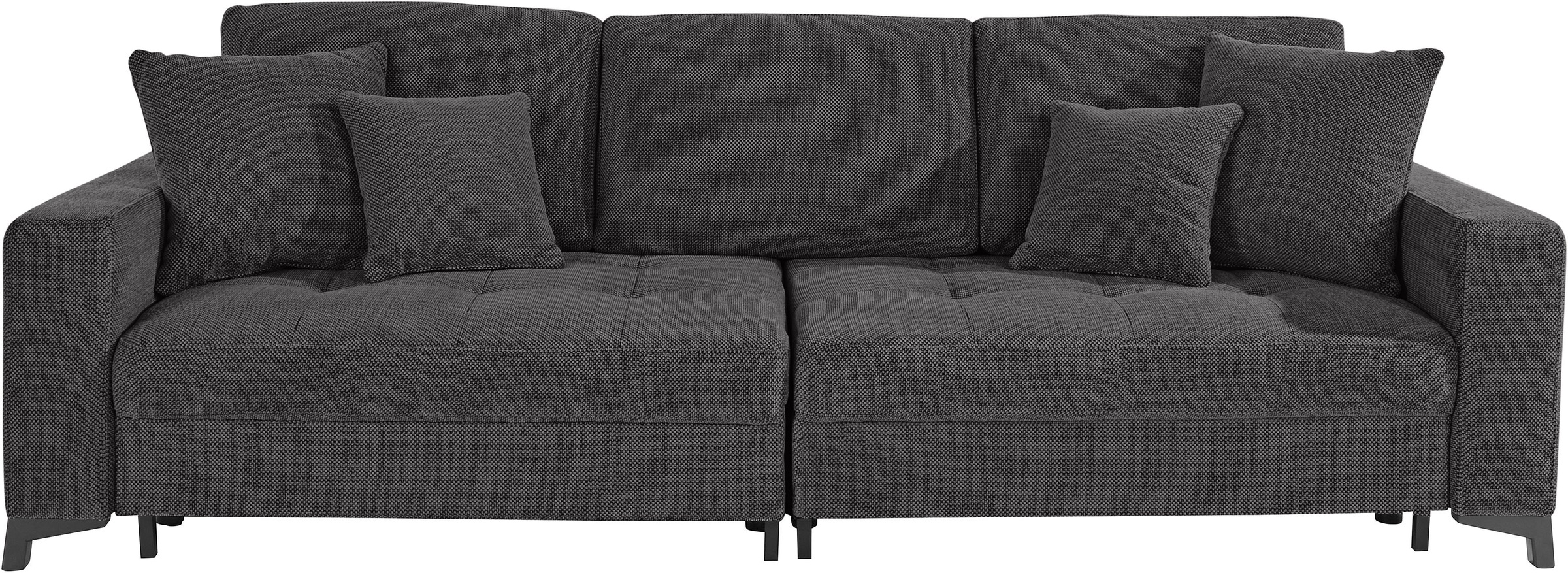 INOSIGN Big-Sofa »Inanna Luxus«, mit besonders hochwertiger Kaltschaumpolsterung für bis zu 140 kg pro Sitzfläche, wahlweise mit Bettfunktion, Bettkasten und RGB-Beleuchtung, auch in Aqua Clean Bezug