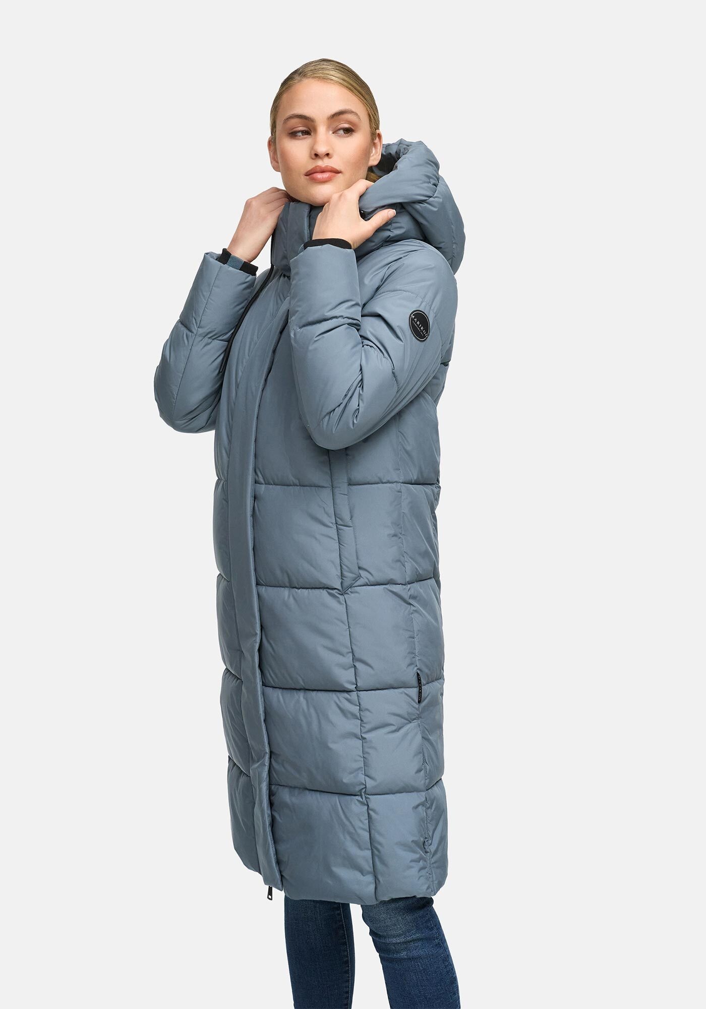 Marikoo Winterjacke »Marikoo Chumanii Damen Herbst Winter Steppmantel Parka lang N057«