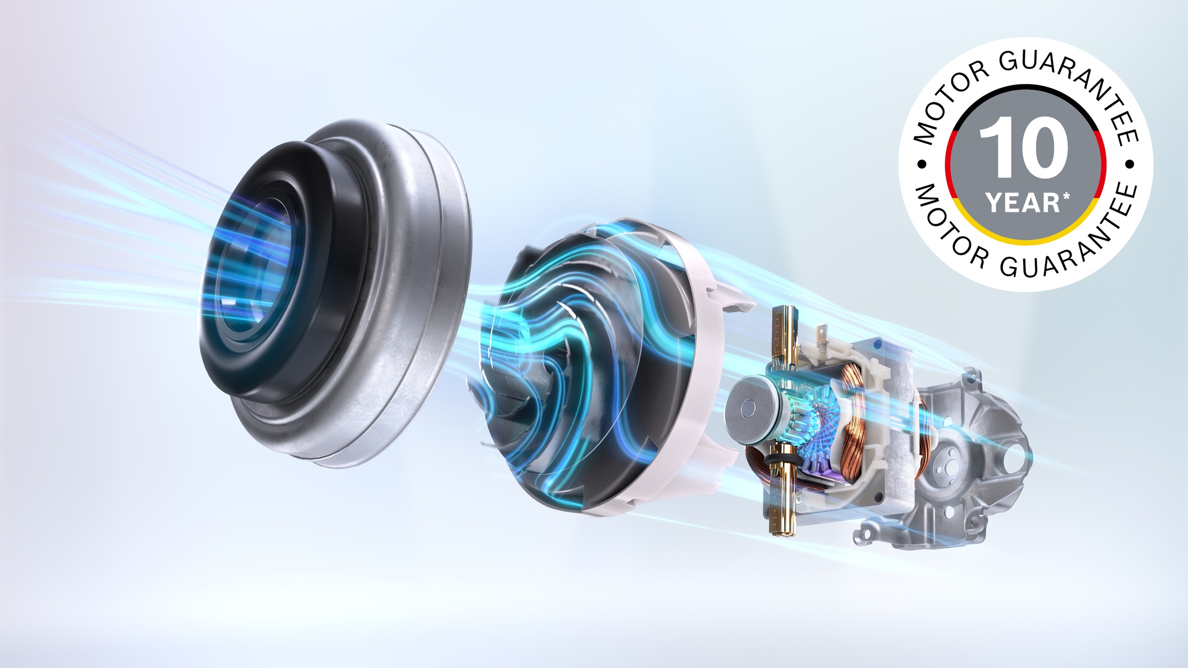 BOSCH Bodenstaubsauger »Serie 6 BGC41XECO, ideal für Allergiker, Hygiene-Filter«, beutellos, 10 Jahre Motorgarantie, XXL-Polsterdüse, lange Fugendüse, leise, blau