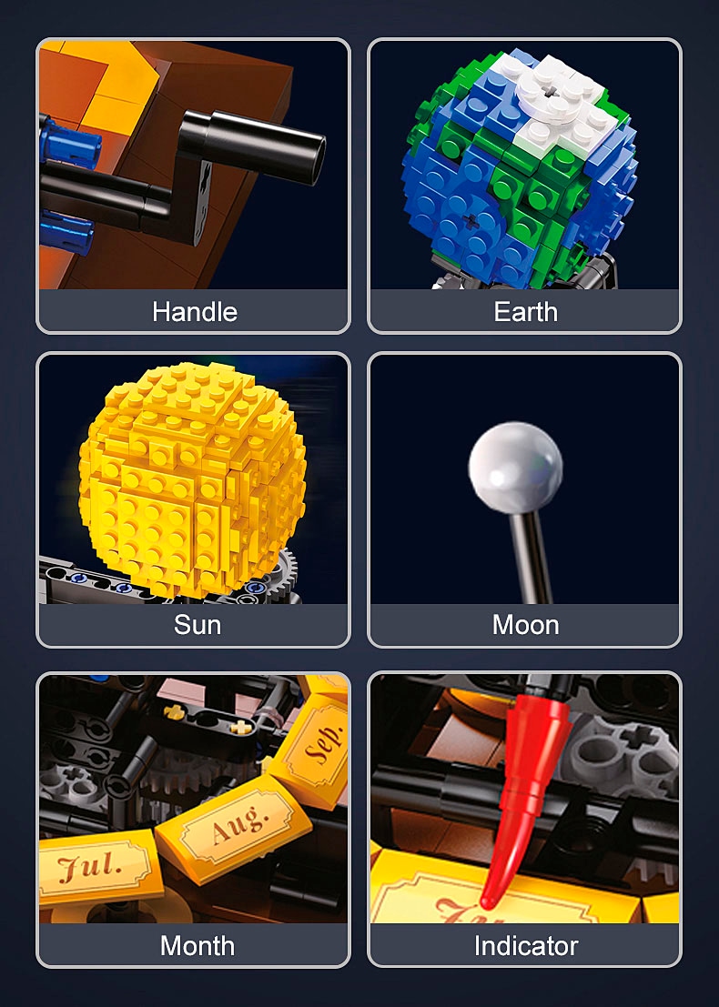 Jamara Konstruktions-Spielset »CaDA, Solar System Bricks«, (865 St.)