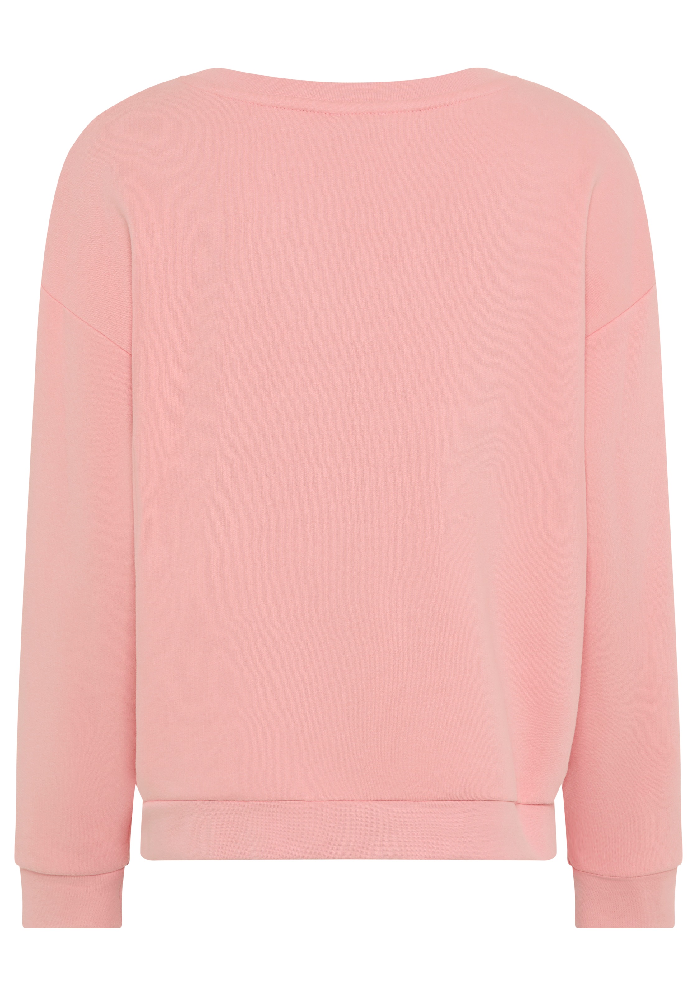 Laura Scott Sweatshirt, Angeraute Sweatware mit modischem Print und Rundhals-Ausschnitt