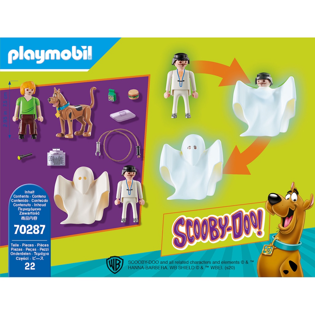 Playmobil® Konstruktions-Spielset »Scooby & Shaggy mit Geist (70287), SCOOBY-DOO!«, (22 St.)