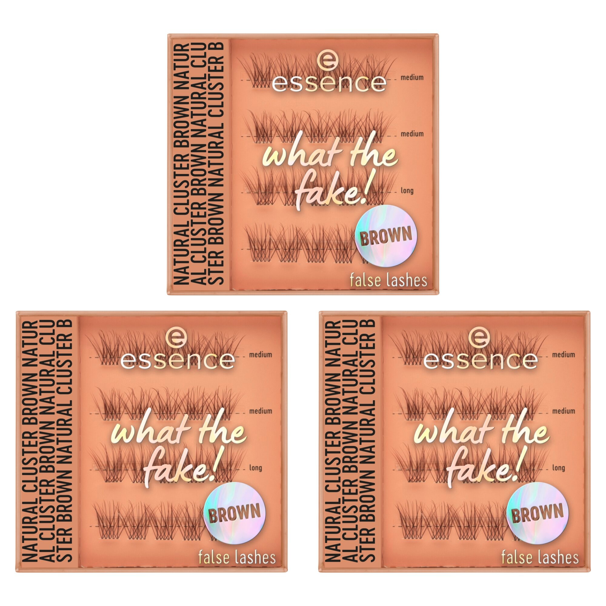Essence Bandwimpern »WHAT THE FAKE! FALSE LASHES« Cluster-Wimpern mit Falsche-Wimpern-Effekt