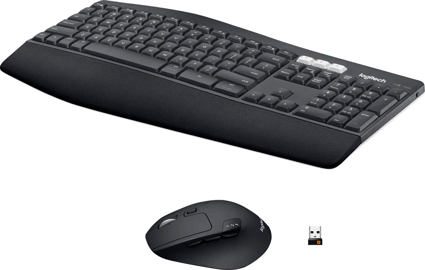 Logitech Tastatur »Wireless Performance Combo MK850 - DE-Layout«, (Ziffernblock)