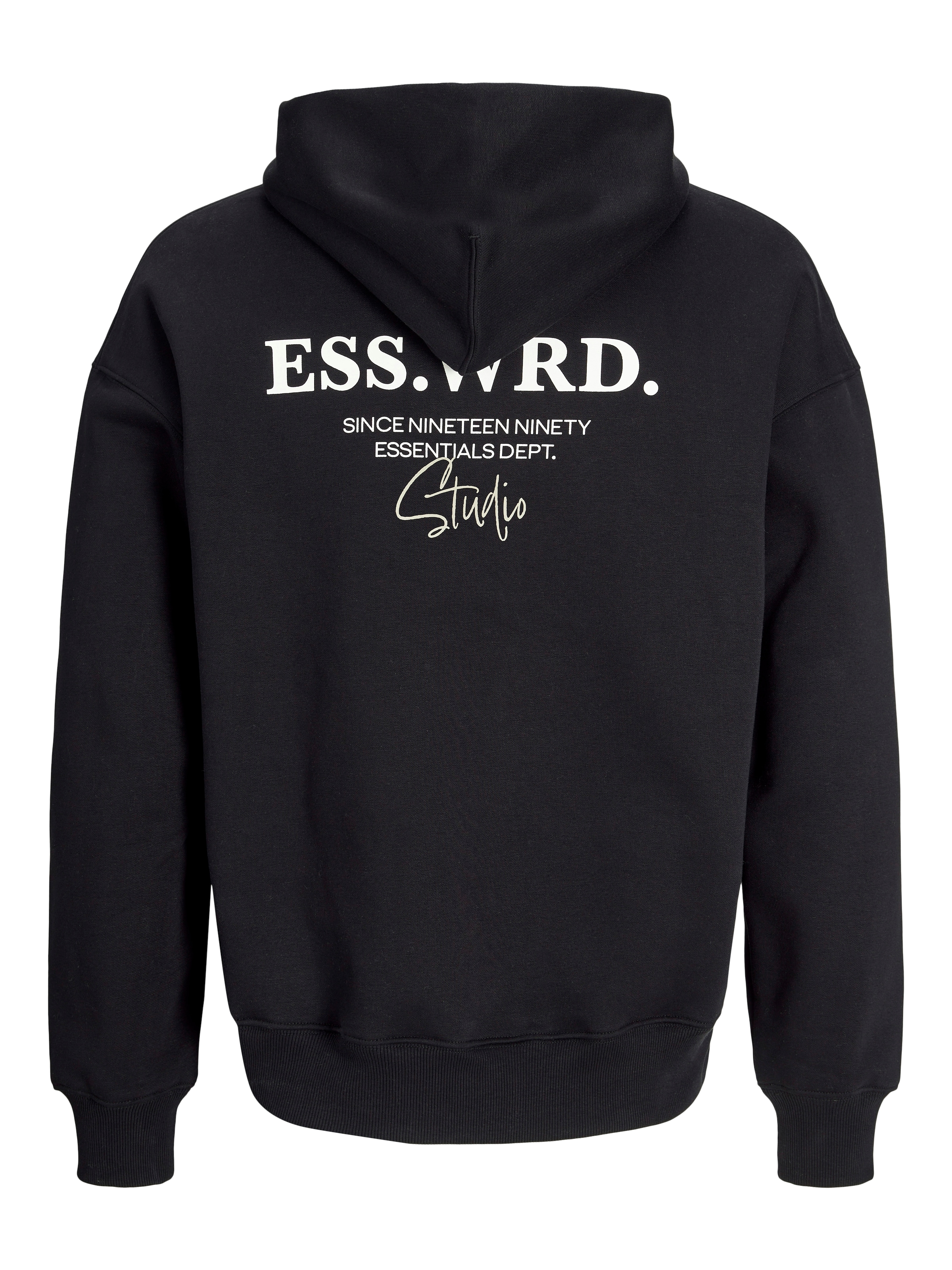 Jack & Jones Kapuzensweatshirt »JJEURBAN EDGE STUDIO SWEAT HOOD NOOS«, mit Front und Back Print