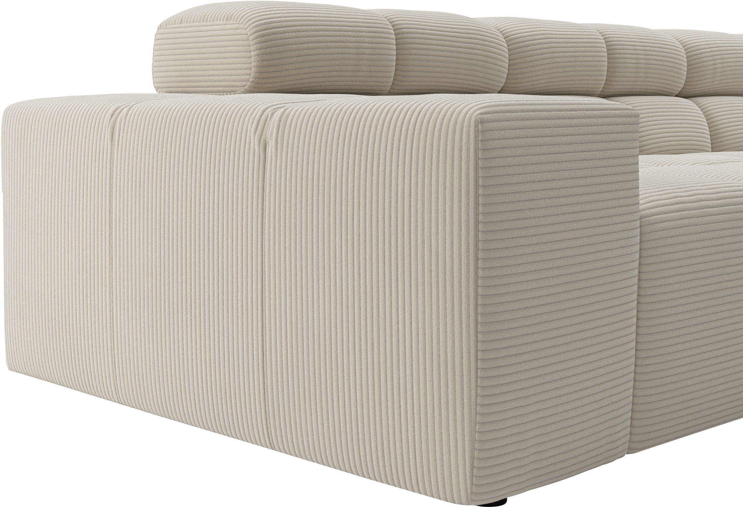 Home affaire Ecksofa »Ancona, Ecksofa,  incl. Kopfteilverstellung, Breite 319 cm, L-Form« wahlweise elektrische Sitztiefenverstellung