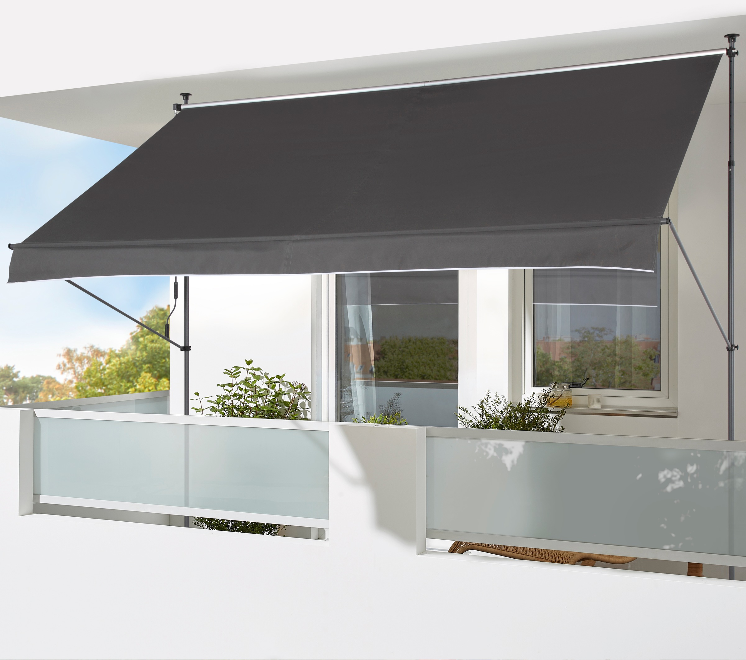 KONIFERA Klemmmarkise »350x150 cm«, Breite/Ausfall: 350/150 cm