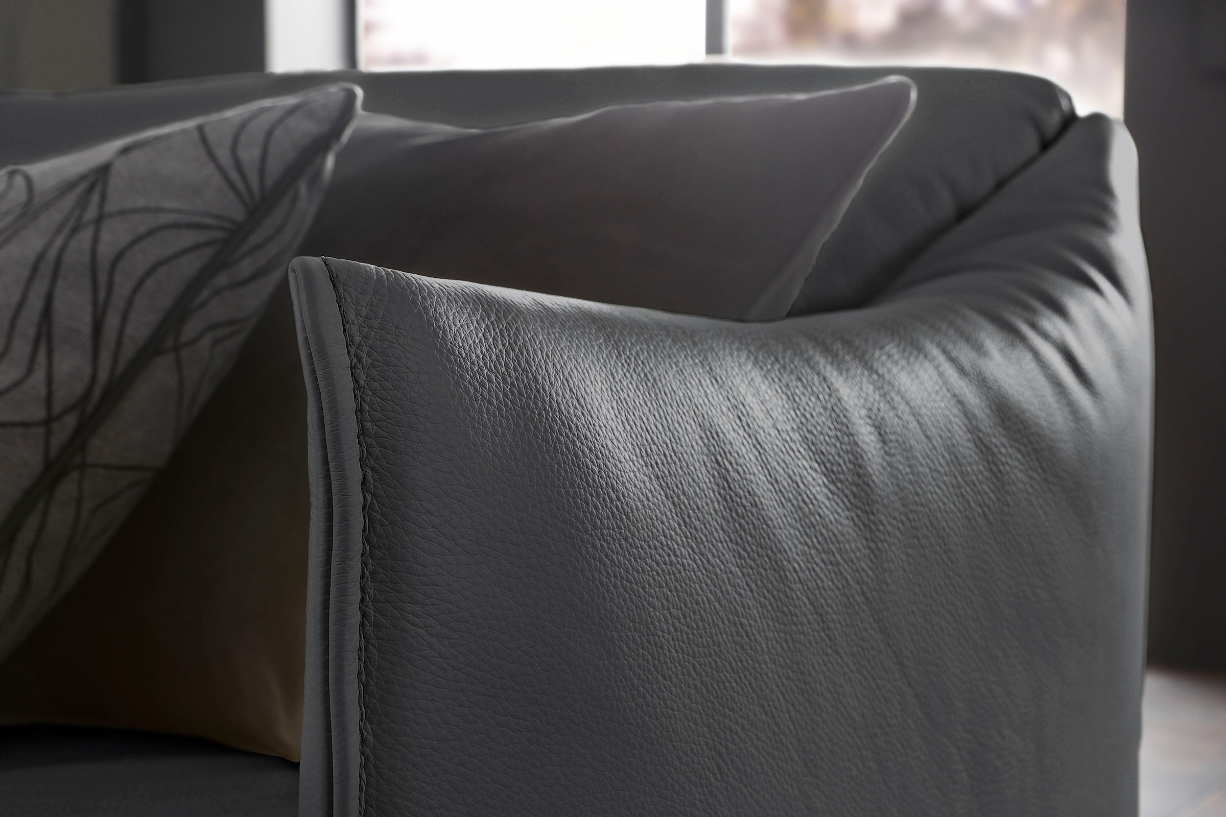 W.SCHILLIG 2-Sitzer »sally Design Sofa mit schmalen Armlehnen, bequem und elegant« mit Metallfüßen in Chrom glänzend, Breite 154 cm