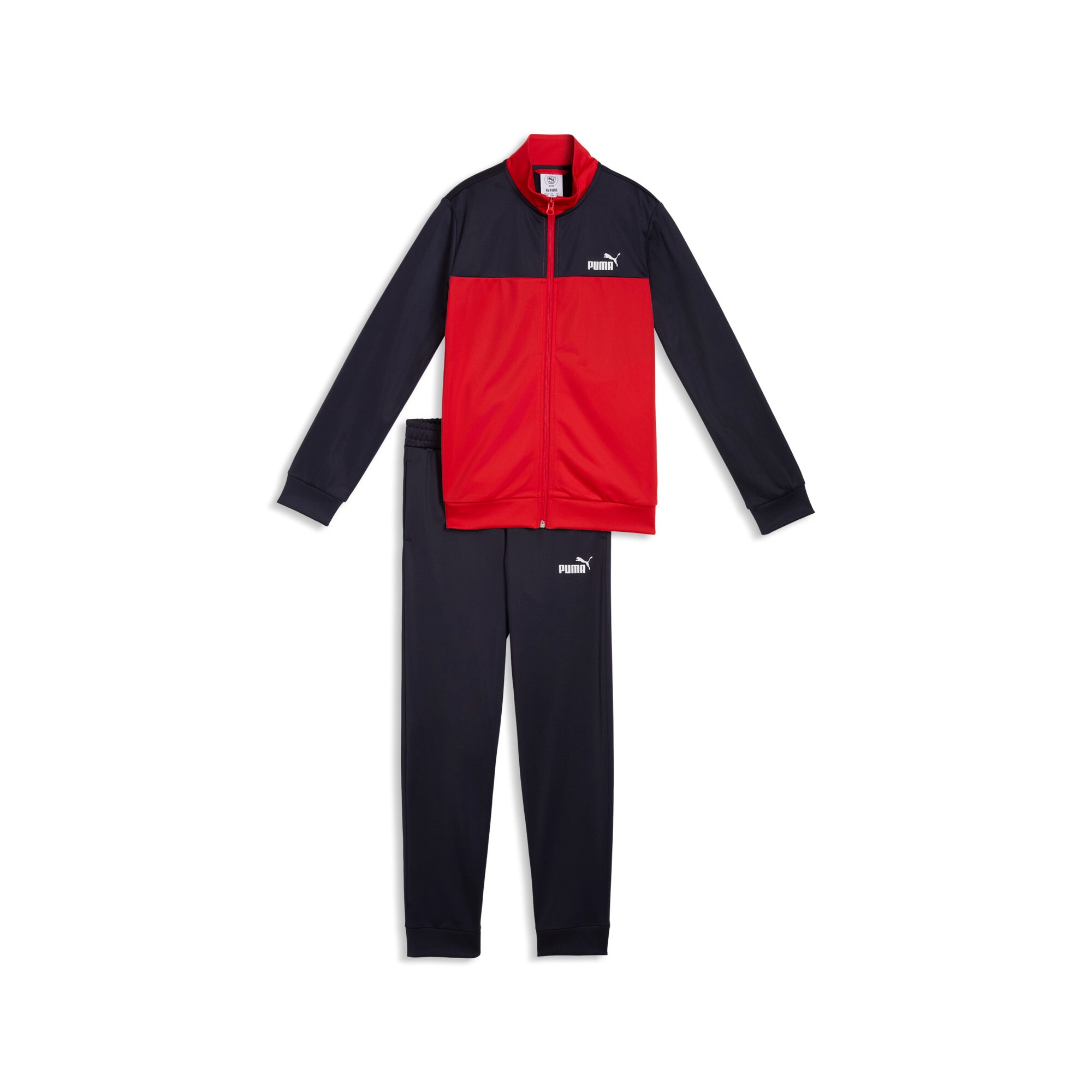 PUMA Trainingsanzug »POLY COLORBLOCK SUIT B« 2 tlg. ohne Kapuze