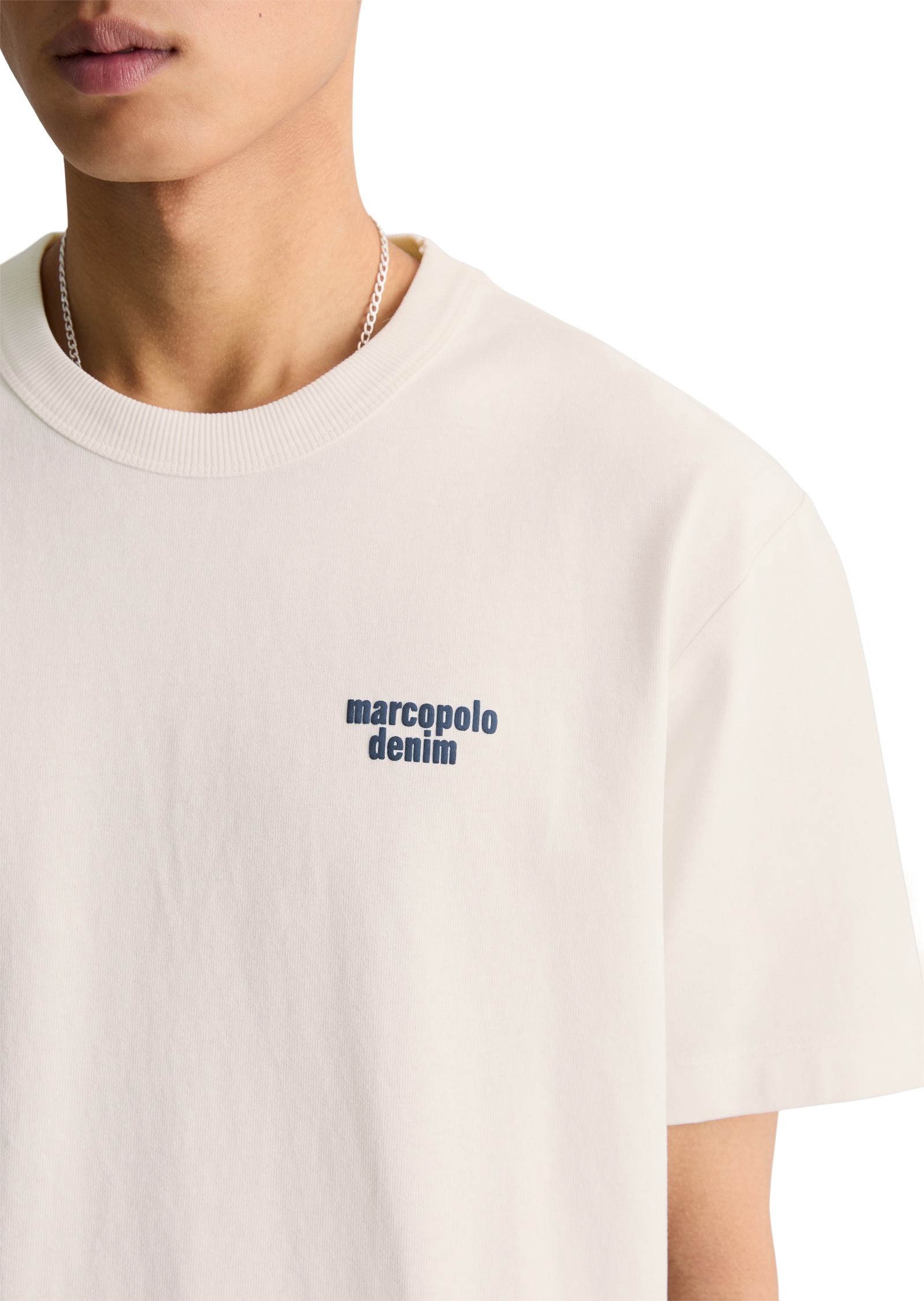 Marc O'Polo DENIM T-Shirt relaxed fit mit Rückenprint