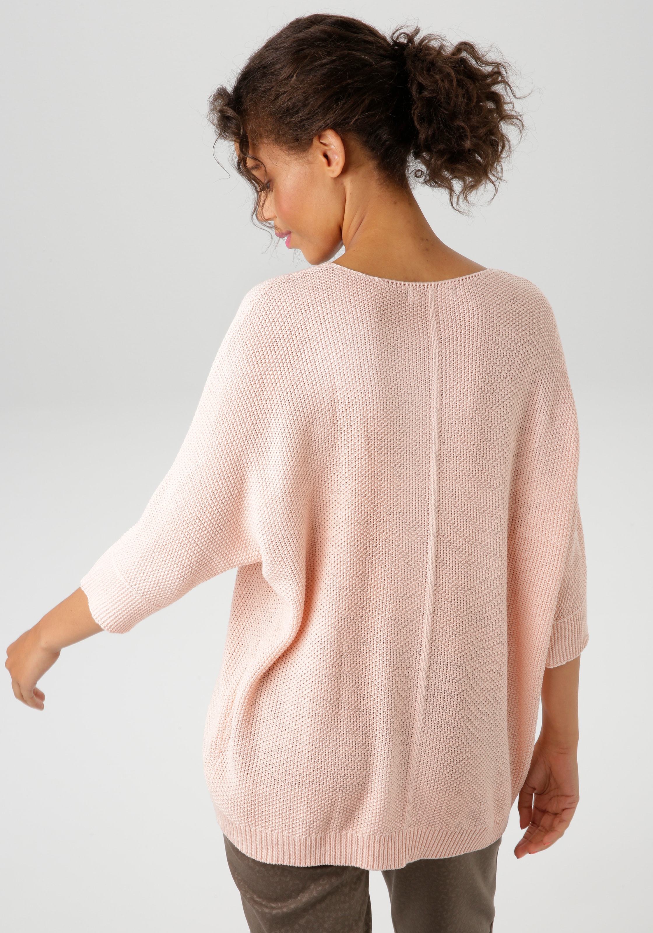Aniston CASUAL Strickpullover, im ausdrucksvollem Perl-Muster