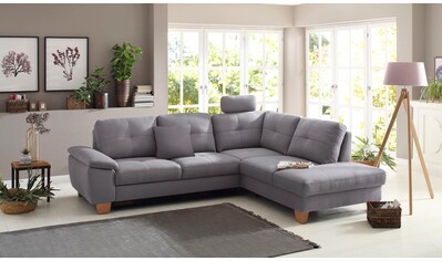 Home affaire Ecksofa »Laverna«, wahlweise mit Bettfunktion in 4 Bezugsqualitäten kaufen Home affaire Ecksofa »Laverna«, wahlweise mit Bettfunktion in 4 Bezugsqualitäten kaufen