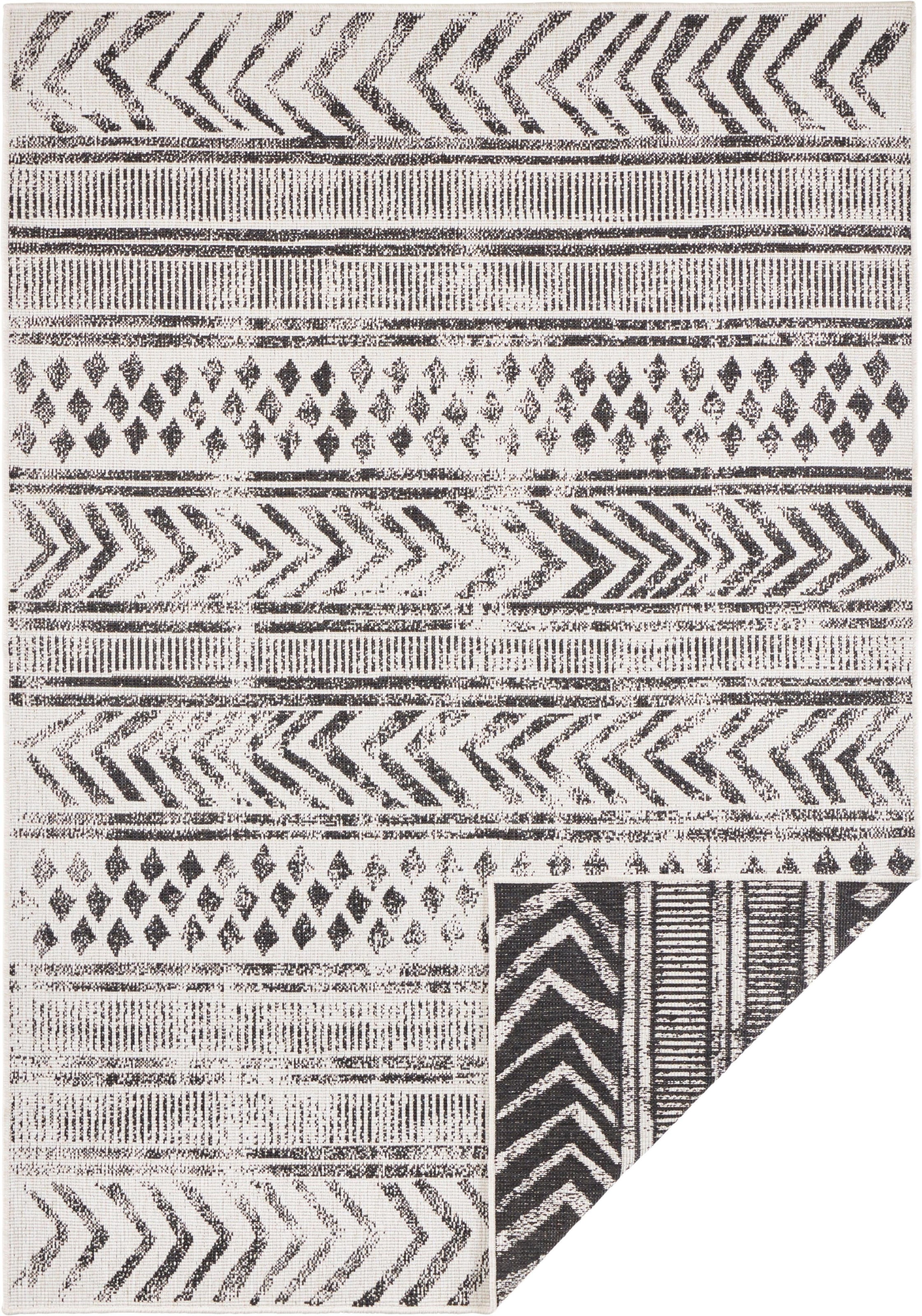 NORTHRUGS Teppich »BIRI Wendeteppich«, rechteckig, In-& Outdoor, Wetterfest, Balkon, Garten, Wohnzimmer, Wasserfest, Boho