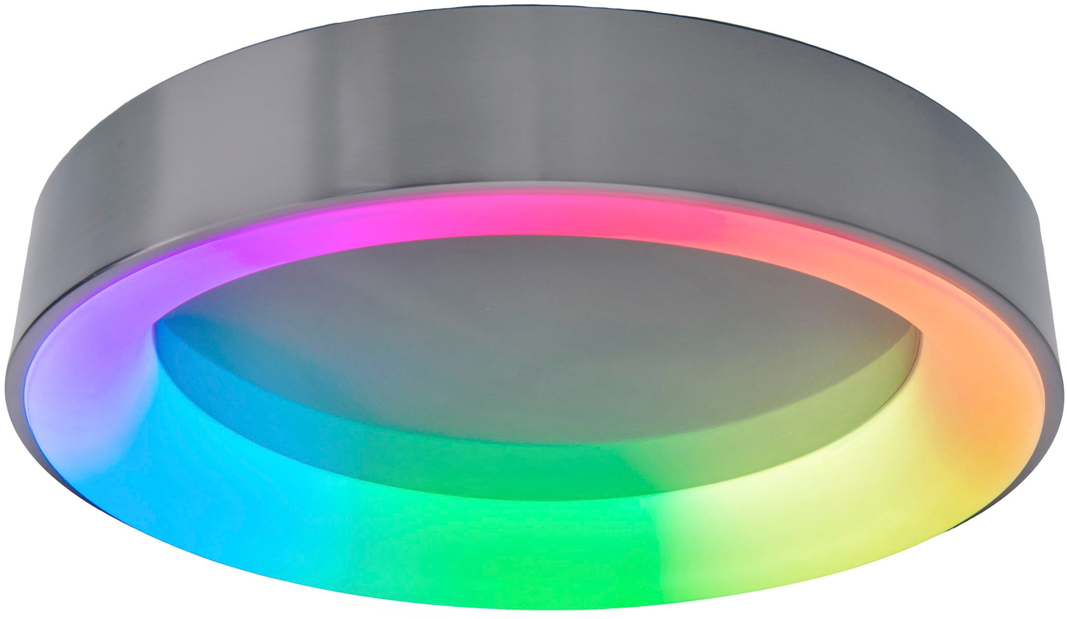 näve LED Deckenleuchte »Multo«, 1 flammig, Nachtlicht-, Memoryfunktion, CCT, Rainbowfarben, Fernbedien., dimmbar