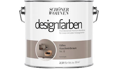 SCHÖNER WOHNEN FARBE Wand- und Deckenfarbe »designfarben«, 2,5 Liter, Edles...