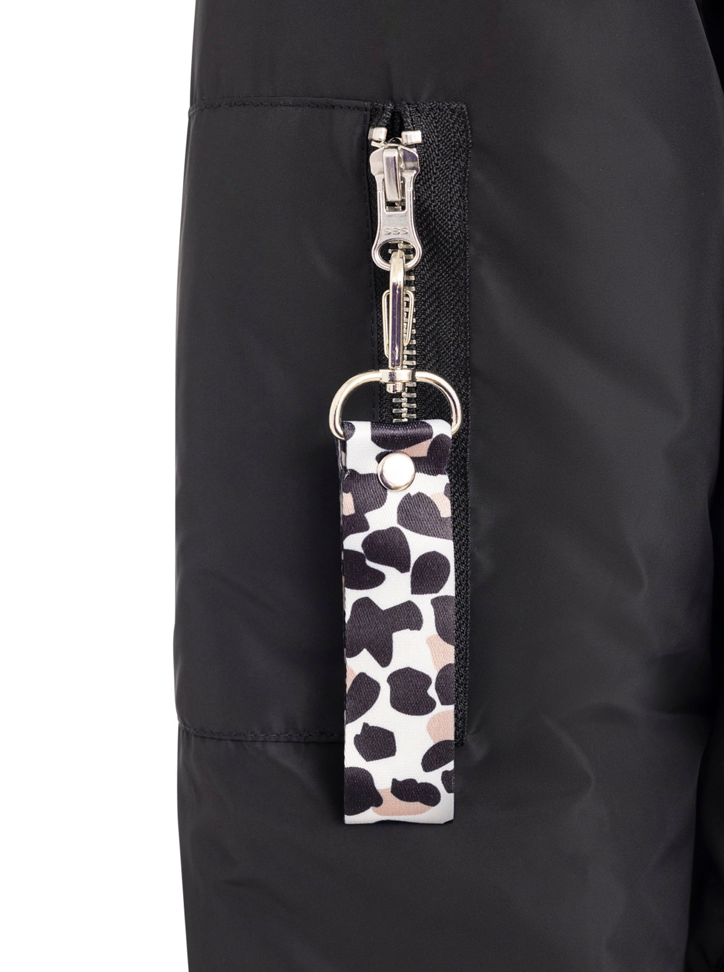 Zwillingsherz Bomberjacke »"Wild Heart"« ohne Kapuze Oversize - überschnittene Schulter, Taschen mit Druckknöpfen