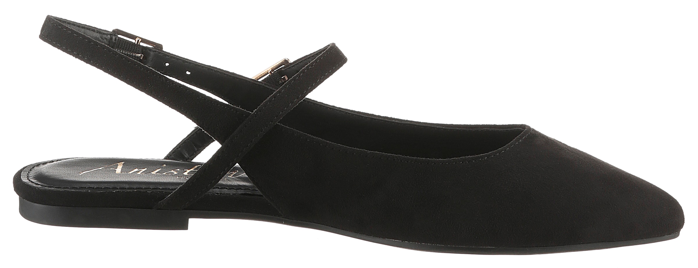 Aniston SHOES Slingpumps, Flat, Sommerschuh, Riemchensandale - neue KOLLEKTION, schmale Form