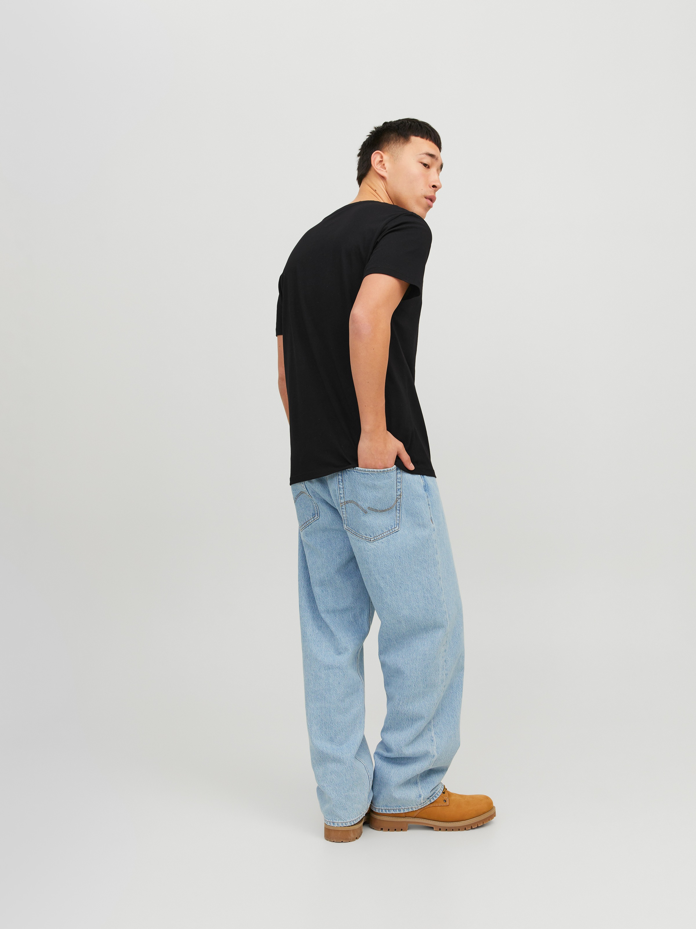 Jack & Jones Rundhalsshirt »JJECORP mit Logo-Print und klassischem Rundhals« Baumwolle, regular fit