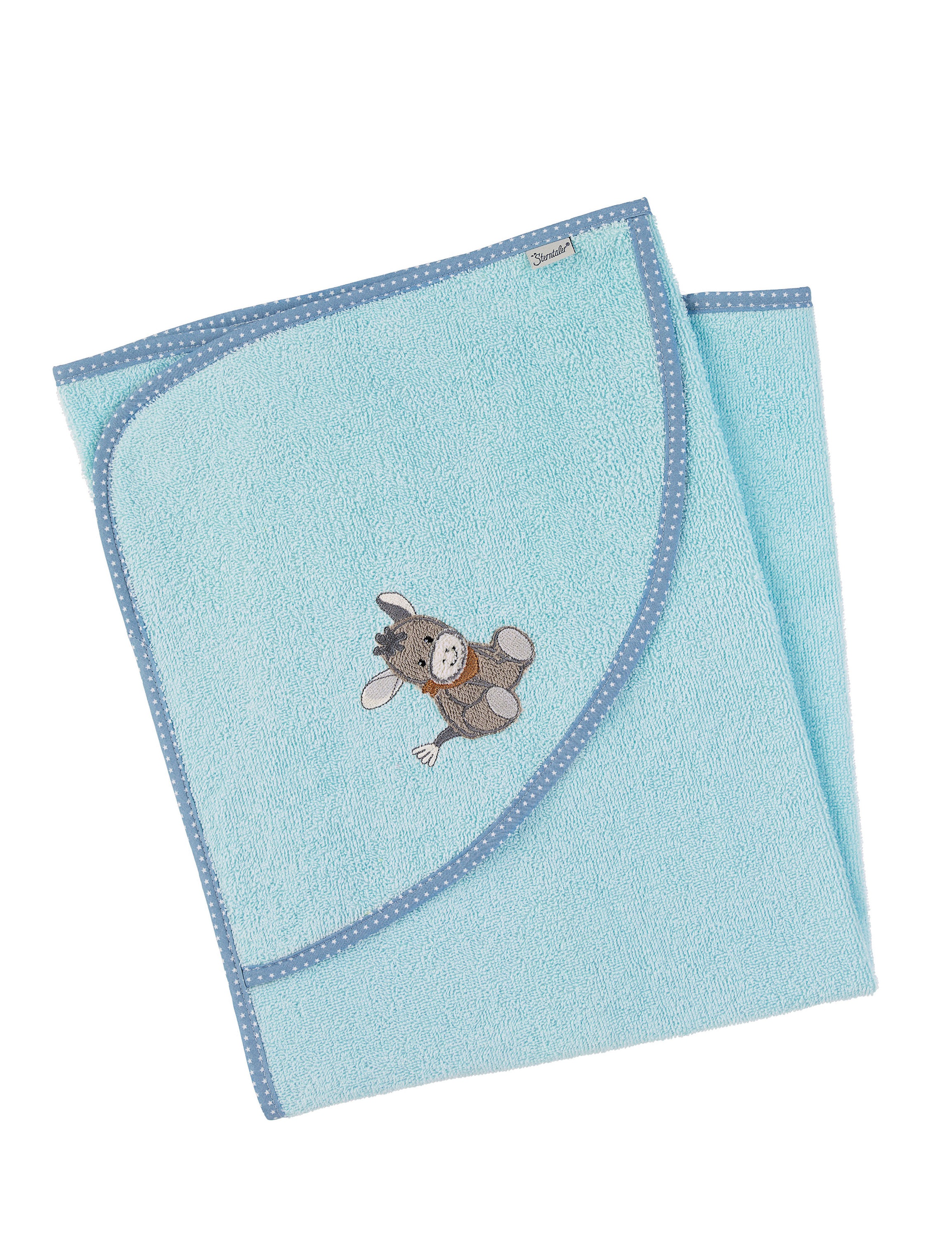 Sterntaler® Kapuzenhandtuch »Kapuzenbadetuch 80x80 cm ESEL Emmi«, (1 St.)