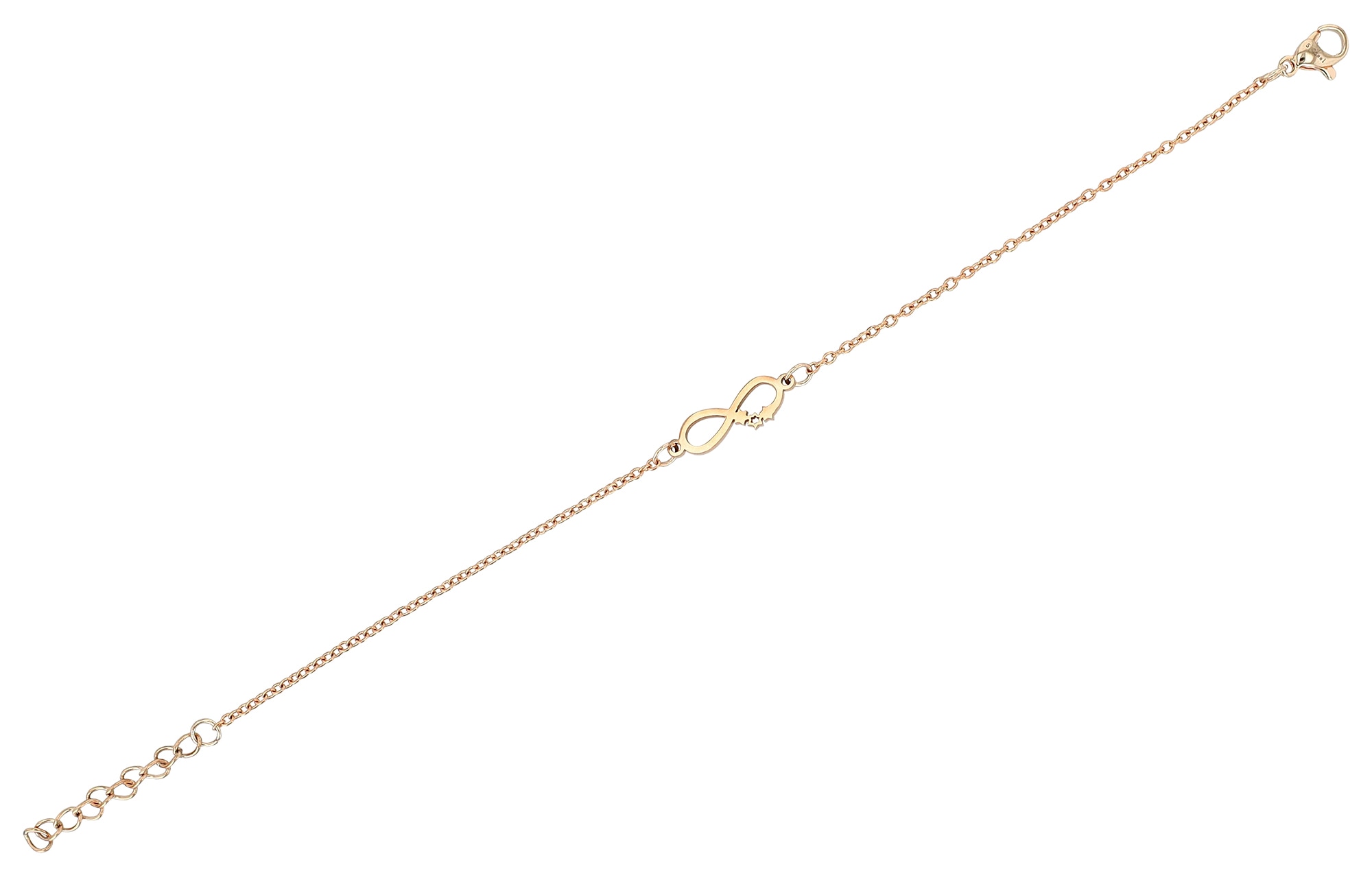 Adelia´s Armband »Damen Armband ¿ Unendlichkeitszeichen aus Edelstahl 17 cm«