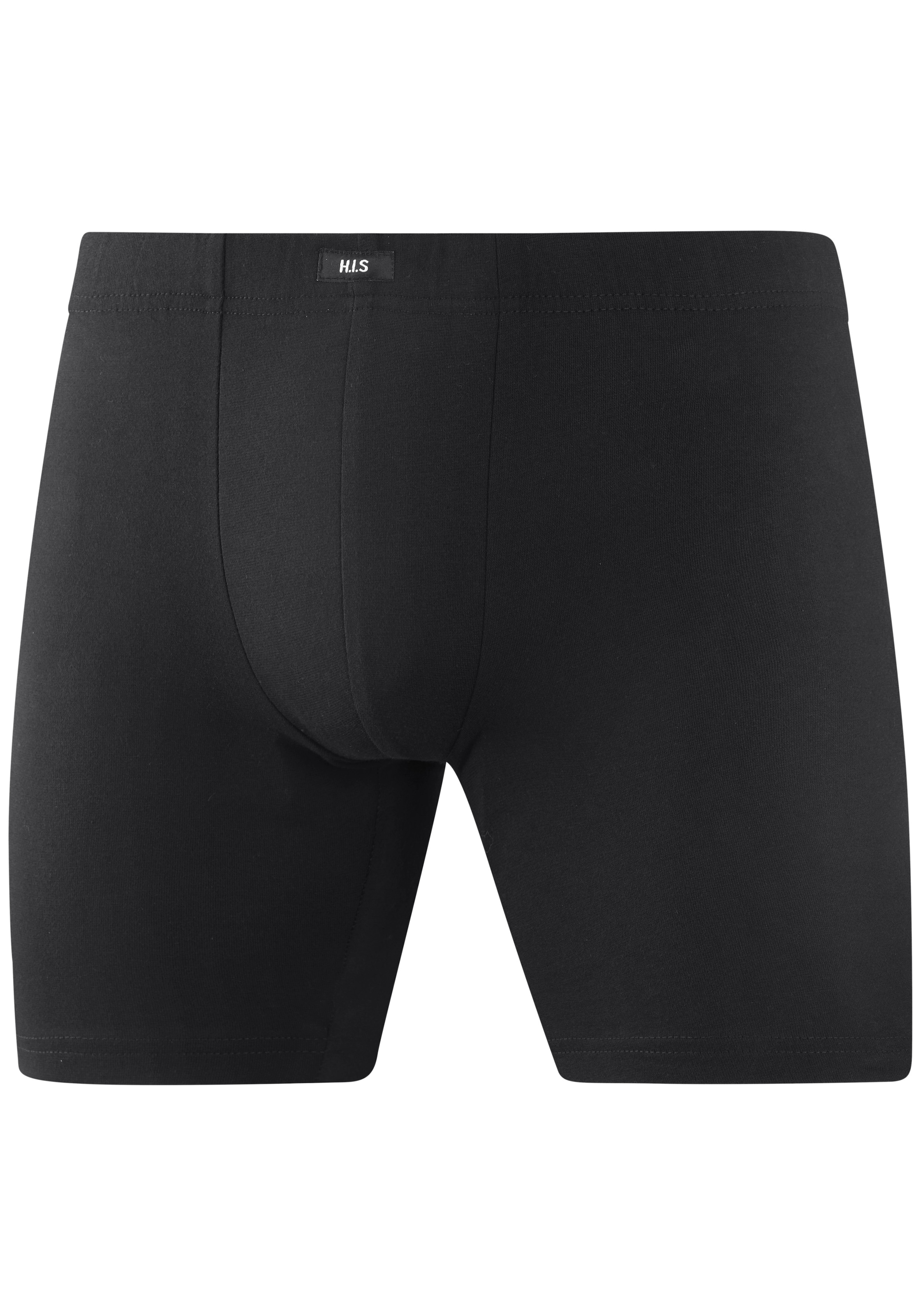 H.I.S Langer Boxer »Langer Boxer Boxershorts für Herren« Packung, 4 Stk. Boxershorts für Herren, mit Logo am Bund