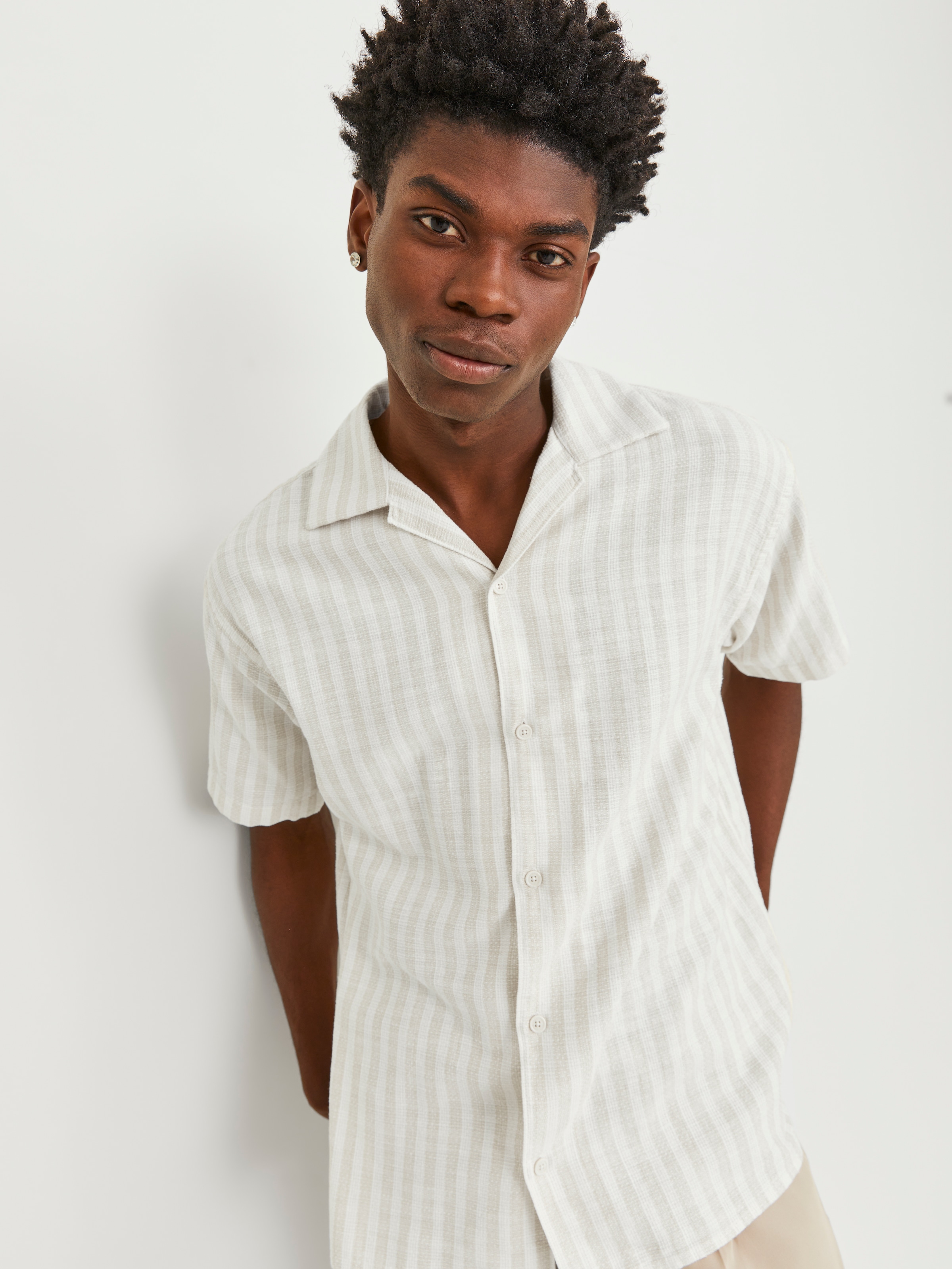 Jack & Jones Kurzarmhemd »JORCOBA STRIPE RESORT SHIRT SS SN«