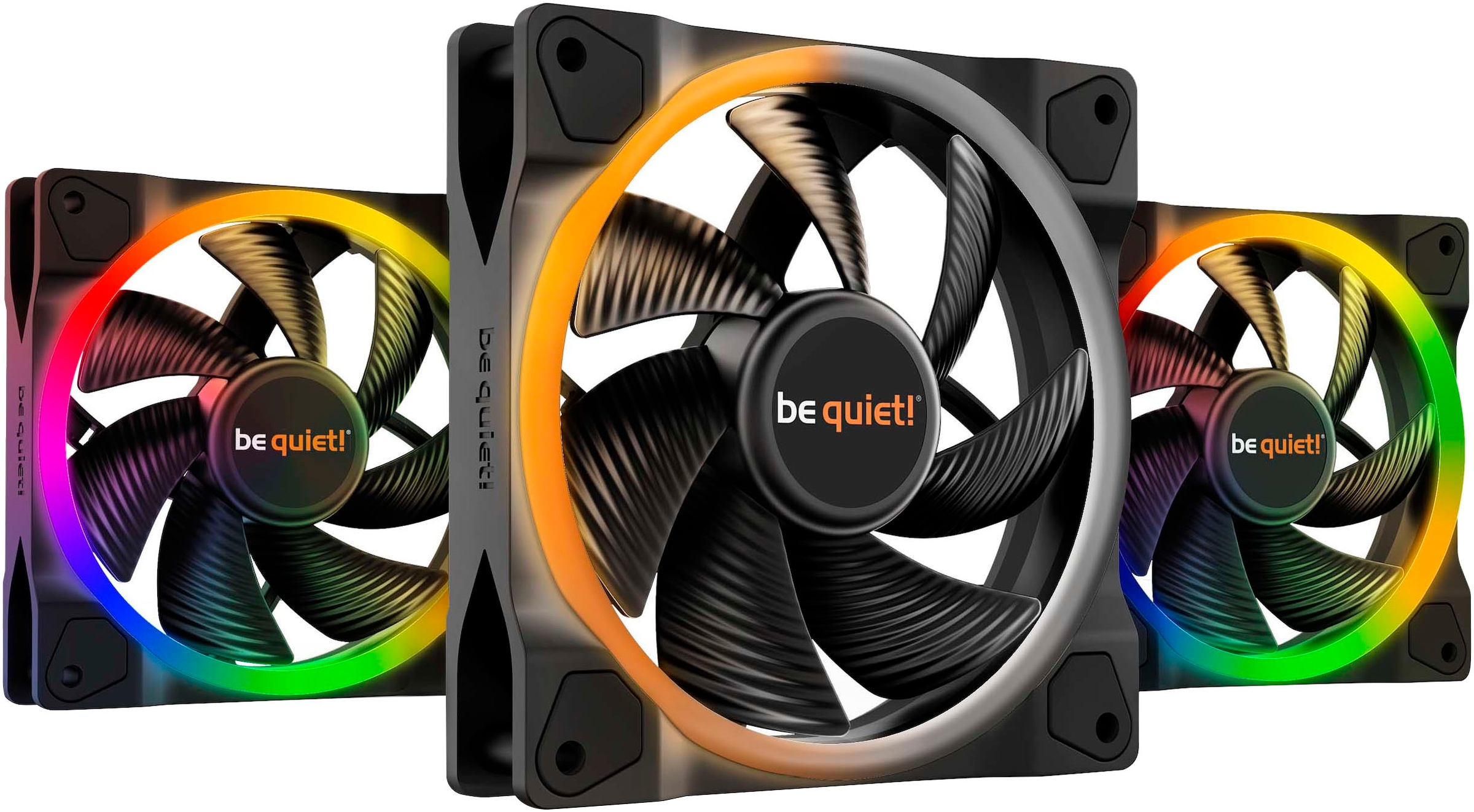 be quiet! Gehäuselüfter »Light Wings, 120mm PWM Triple Pack«, (Packung, 3 St.)