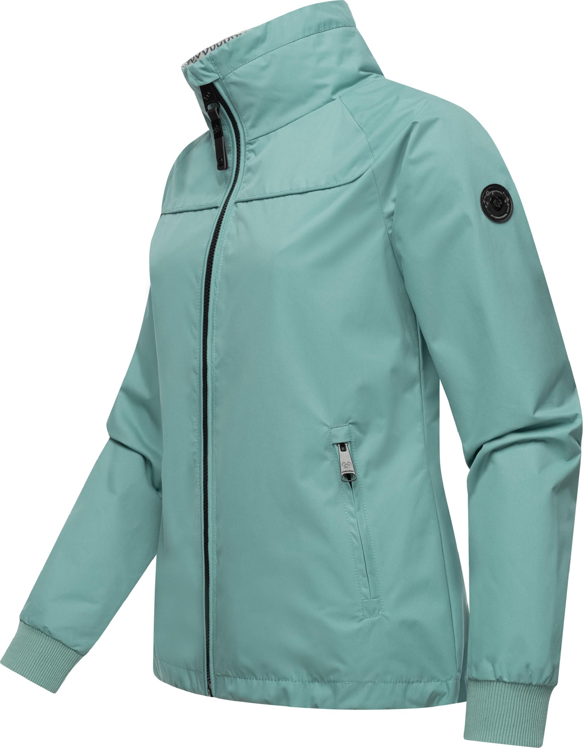 Ragwear Outdoorjacke »Übergangsjacke Apola«, ohne Kapuze, Wasserdichte Damen Übergangsjacke mit hohem Kragen