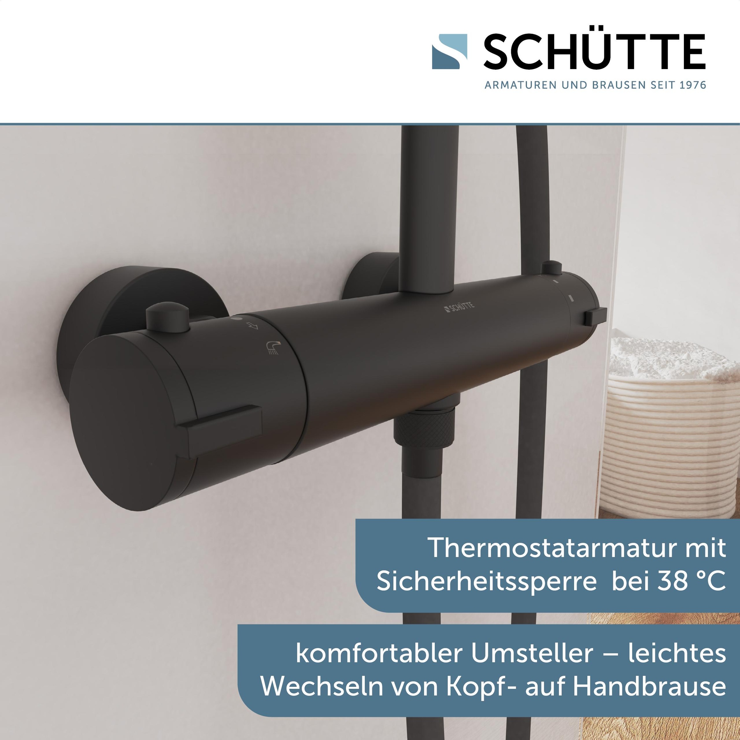 Schütte Duschsäule »MADURA FRESH«, inkl. Wasserspardichtung, Sicherheitssperre, Antikalk, höhenverstellb.