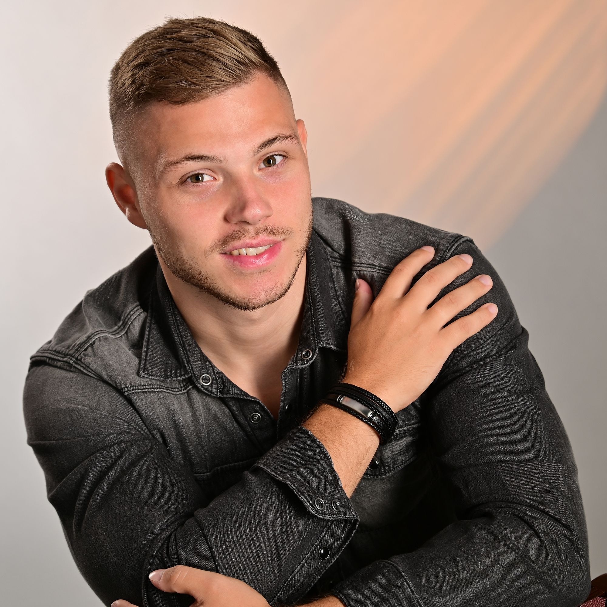 Adelia´s Lederarmband »Herren Armband ¿ Lederarmband aus Leder 21 cm«