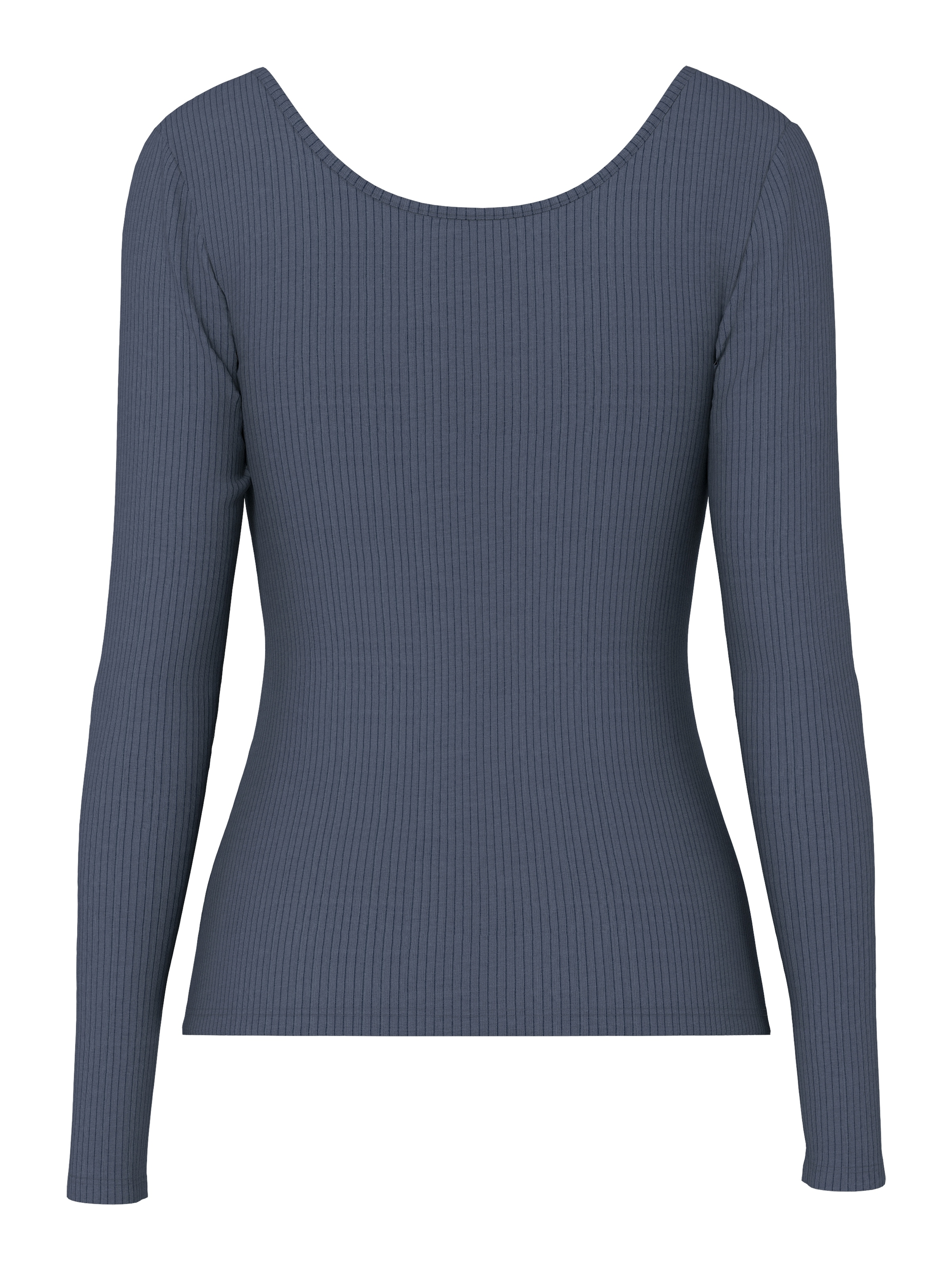 pieces Langarmshirt »PCKITTE LS TOP NOOS BC« Baumwollmischung, slim fit