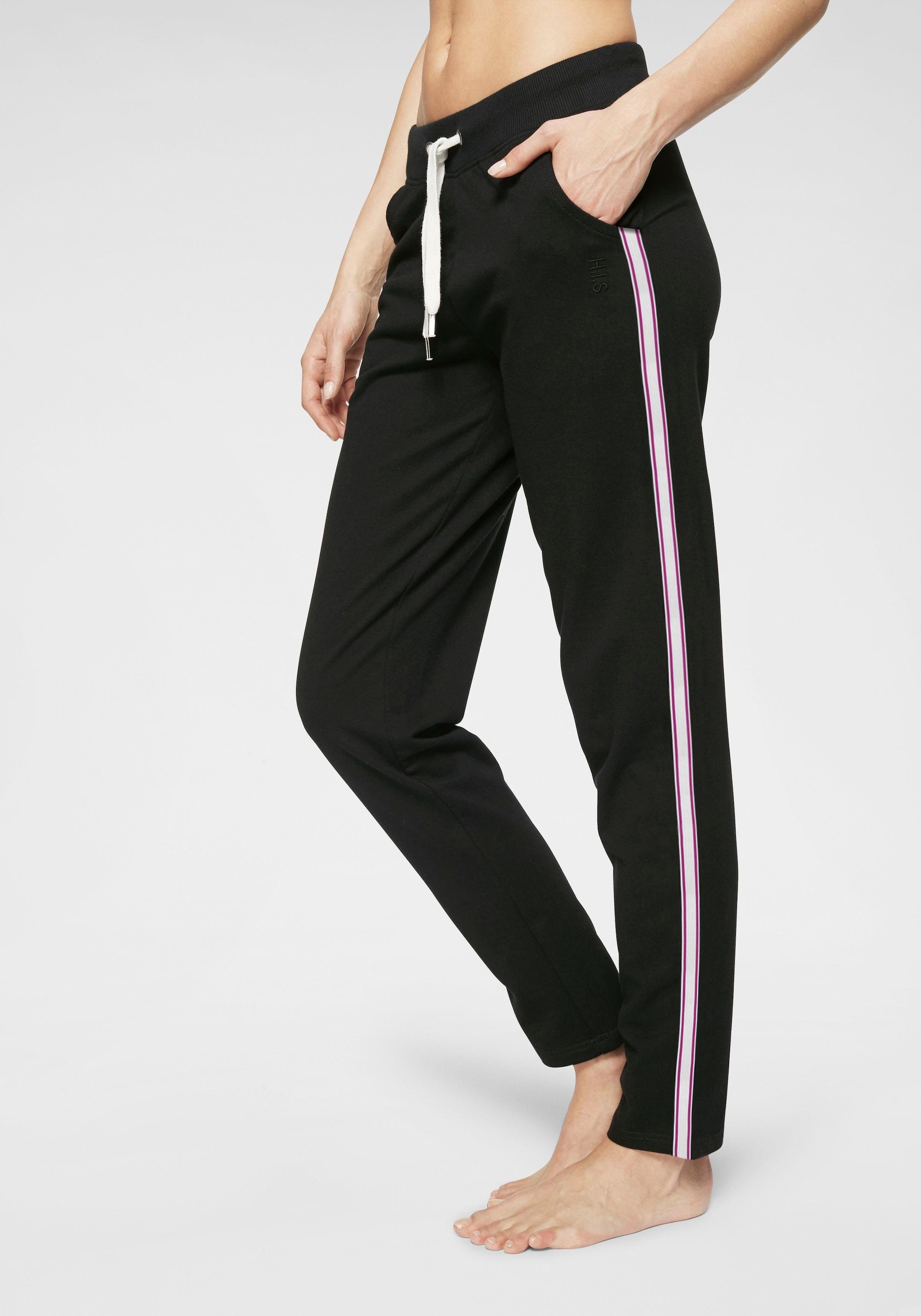 H.I.S Homewearhose, -Loungehose mit seitlichen Streifen und Eingrifftaschen, Loungewear