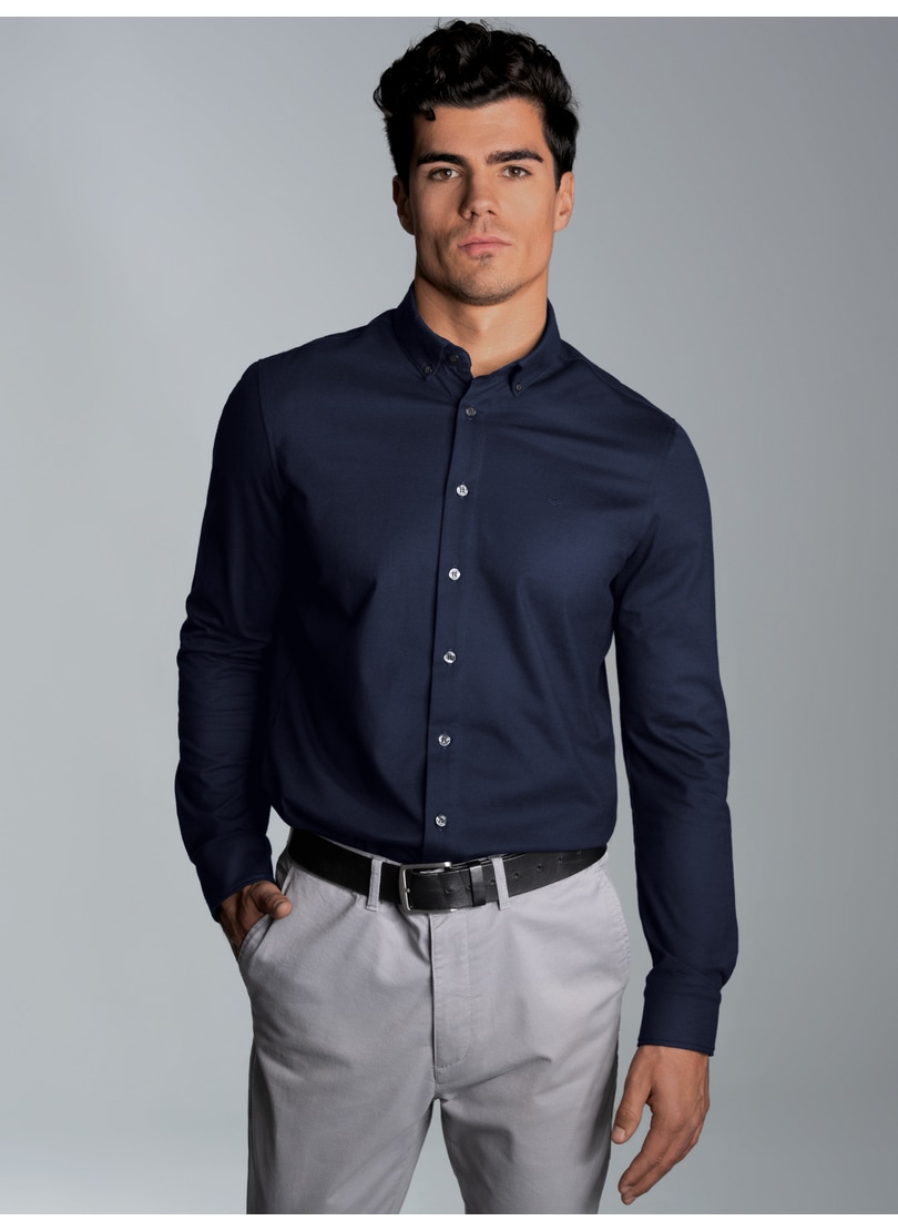 Trigema Poloshirt »TRIGEMA Business-Hemd aus DELUXE-Single-Jersey« 1 Stk.
