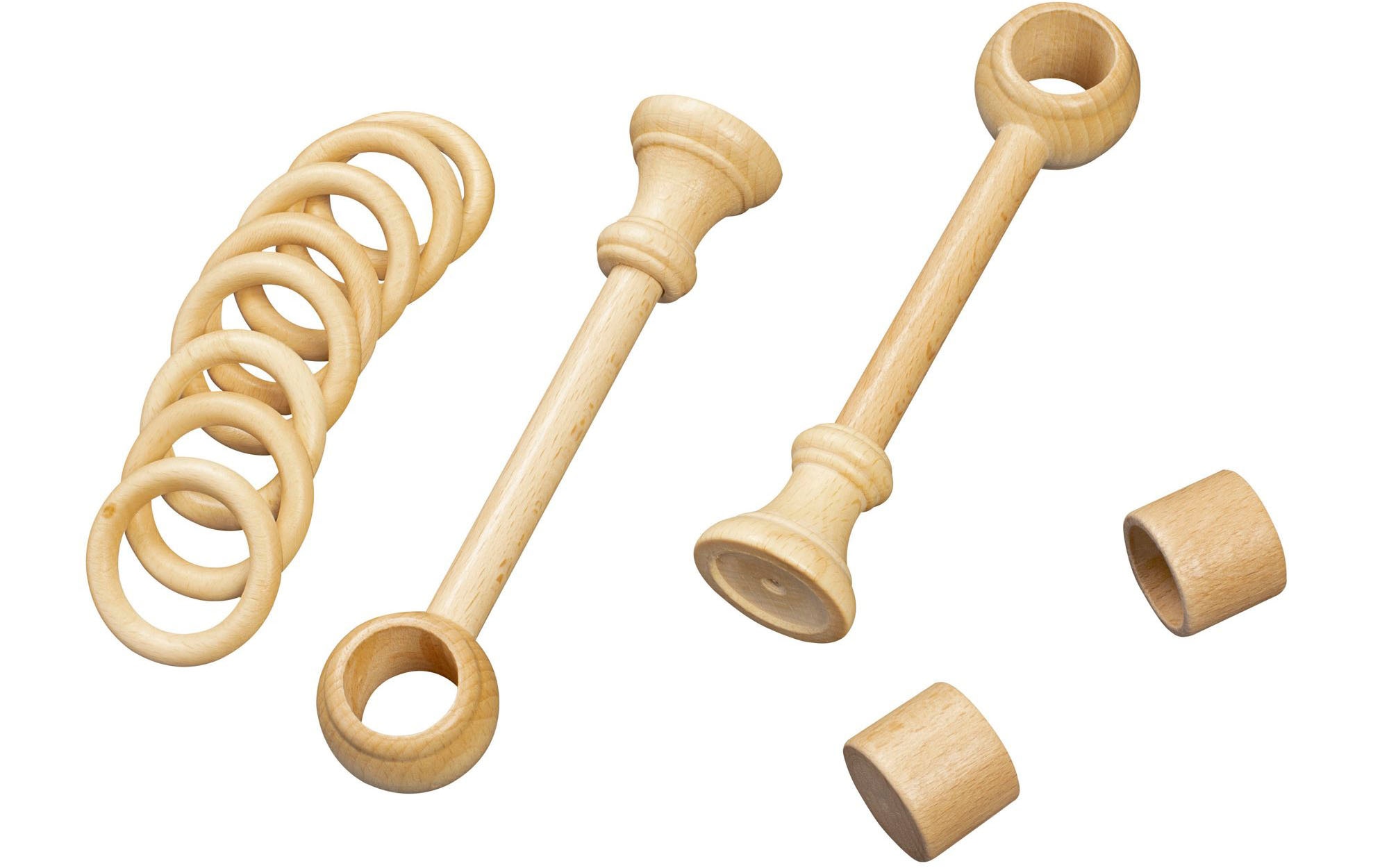 SN DECO GROUP Gardinenstange »Cafiro« 1 läufig-läufig Fixmaß 28 mm, Holz, verschiedene Längen und Farben, Komplettset