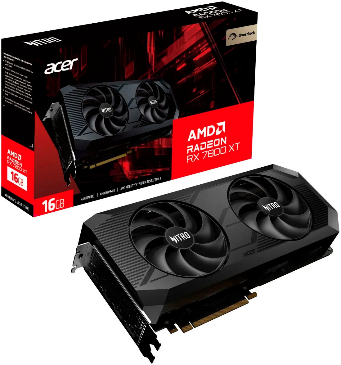 Grafikkarte »Nitro AMD Radeon RX 7800 XT OC«, 16 GB, GDDR6