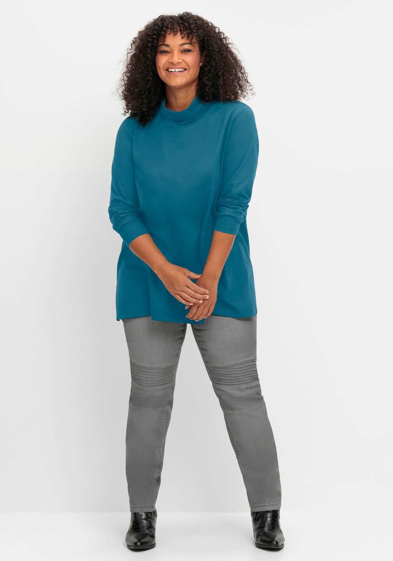 Sheego Rollkragenshirt »Rollkragenshirt«, 1 Stk.
