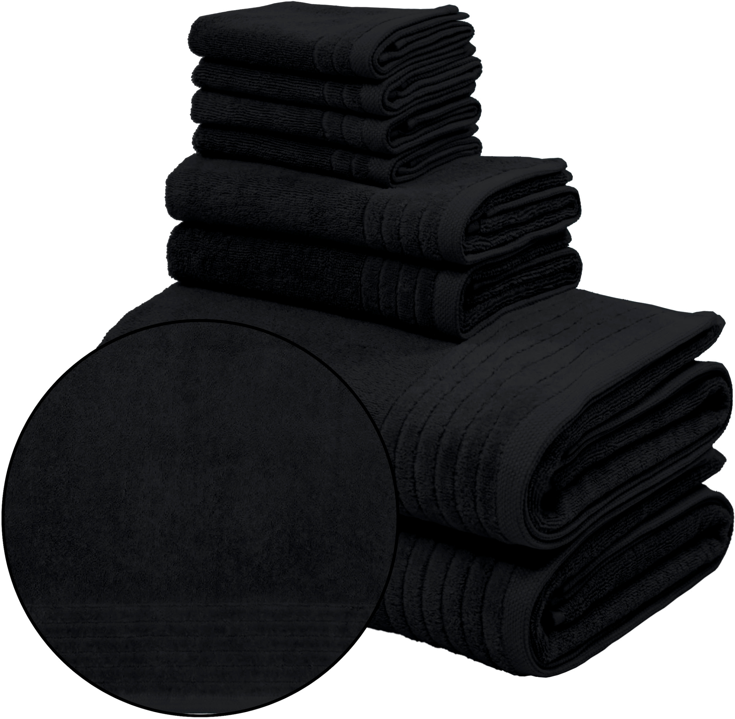 OTTO home Handtuch Set »Sanremo Premium, Premium Handtücher, 600 gr/m², dicke Qualität« Set 8 Stk. Frottier Duschtücher, Handtücher, Seiftücher, 100% Baumwolle, 5 Jahre Garantie