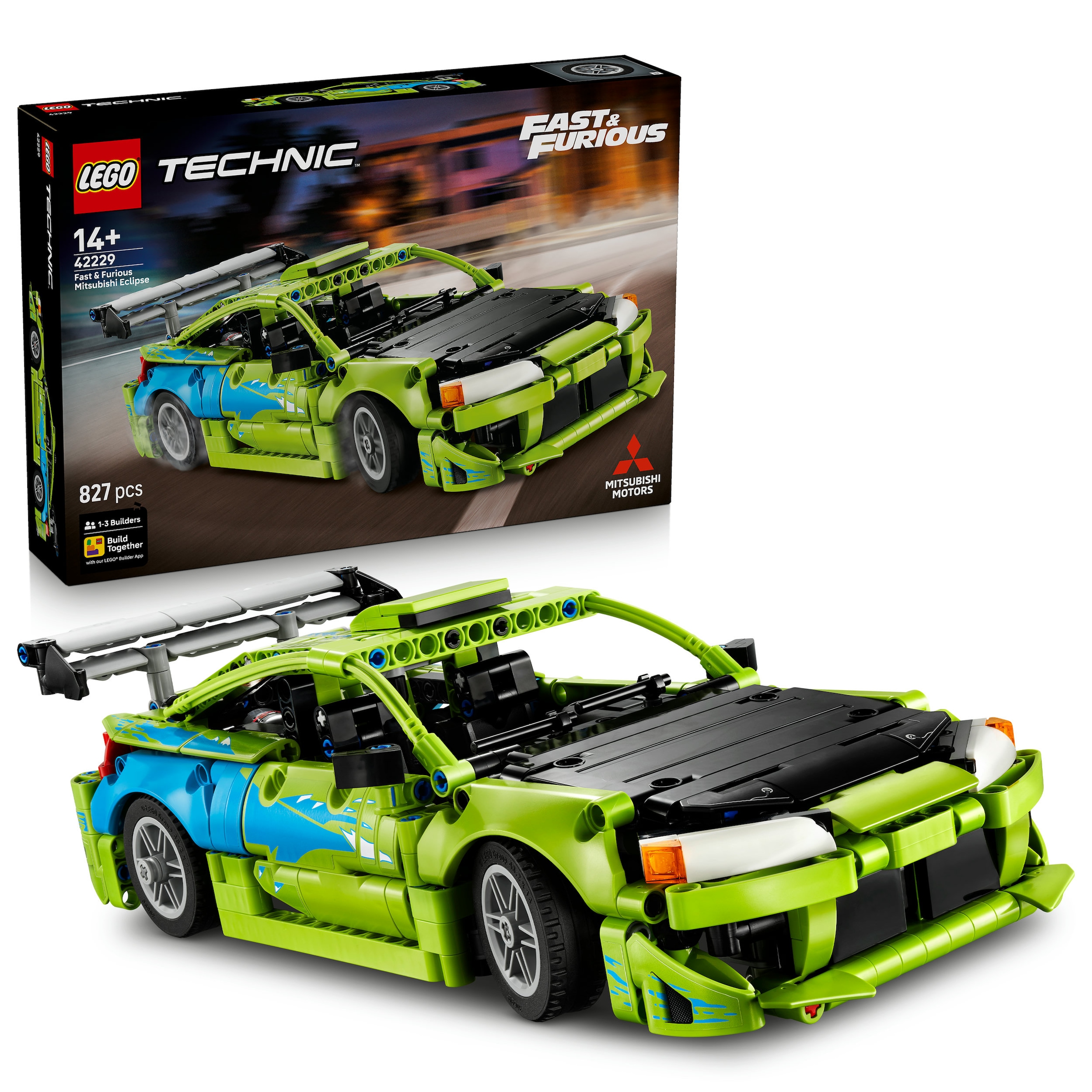 LEGO® Konstruktionsspielsteine »Fast and Furious Mitsubishi Eclipse Auto (42229), LEGO Technic« Made in Europe