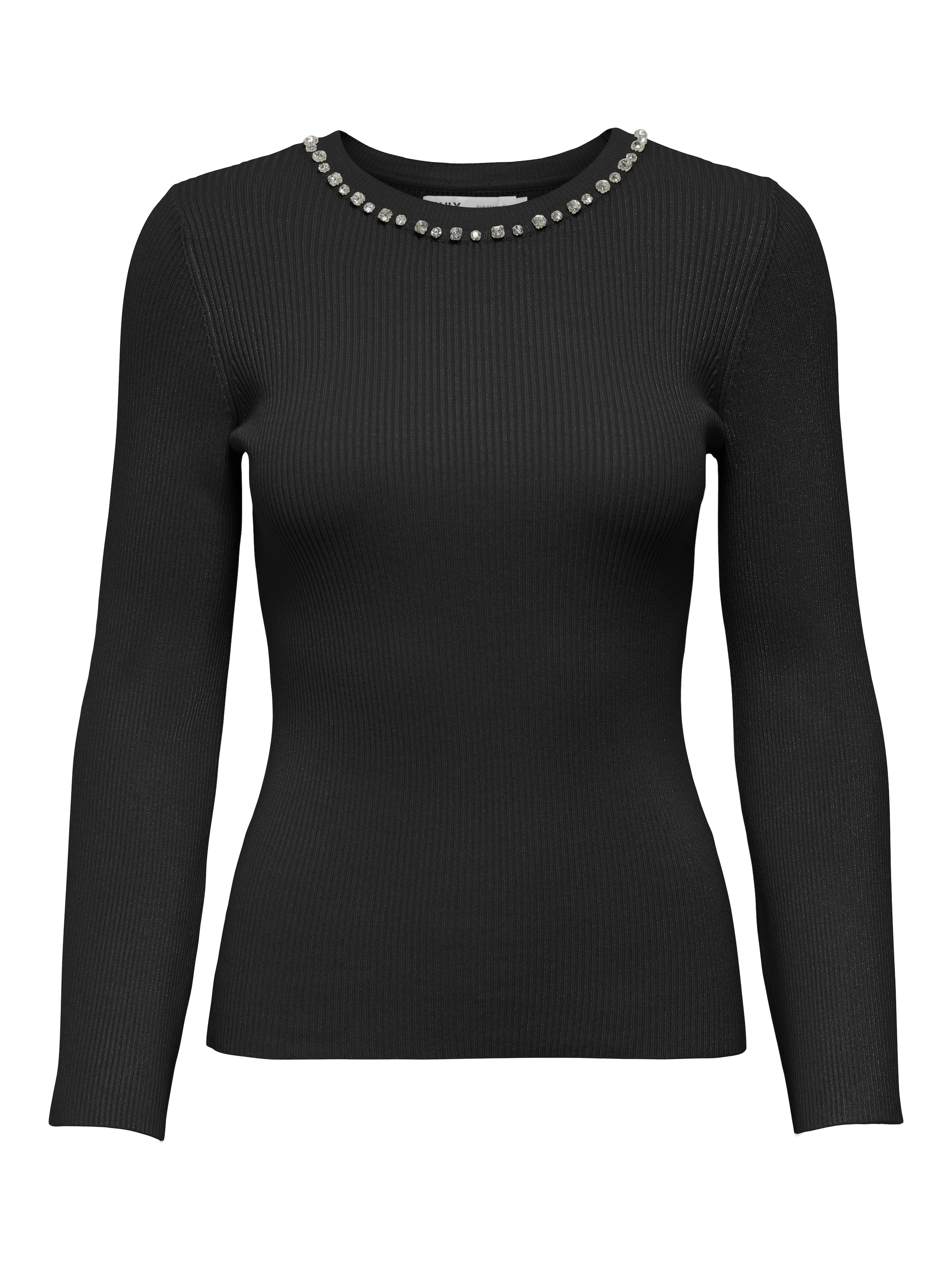ONLY Rundhalspullover »ONLNATASCHA LS BLING O-NECK CC KNT«