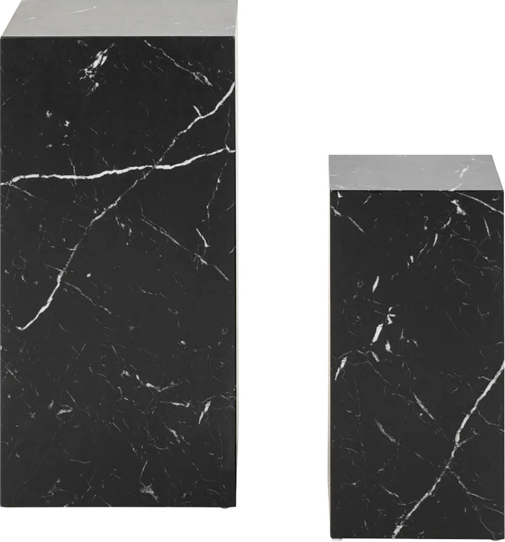 SalesFever Beistelltisch »Set an eleganten Beistelltischen« Set,  foliert mit Melaminfolie in Marmoroptik