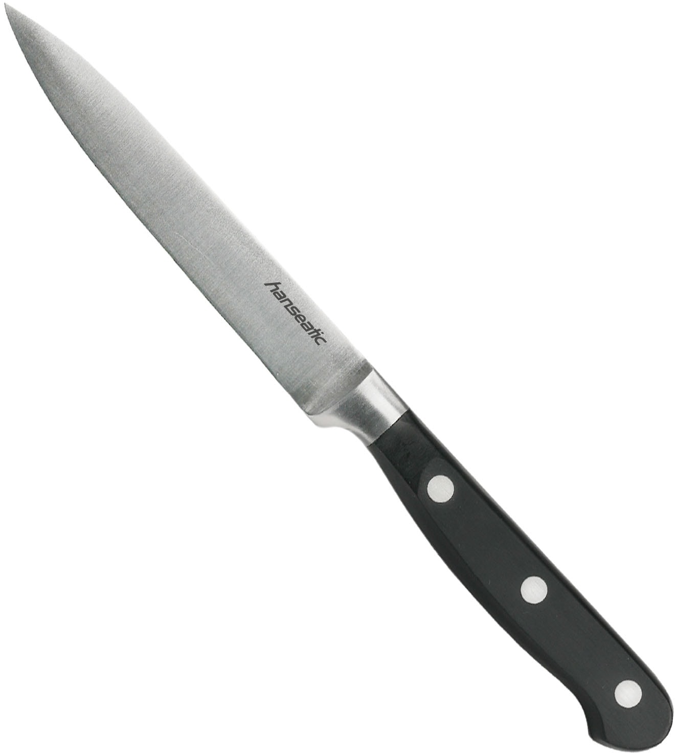 Hanseatic Messer-Set »hanseatic PREMIUM, 5-teilig« mit schwarzen Griffen, mit Nieten