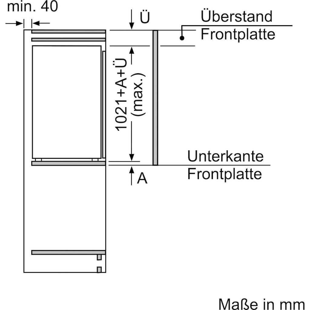 SIEMENS Einbaugefrierschrank »GI31NACE0«, iQ500, 102,1 cm hoch, 55,8 cm breit