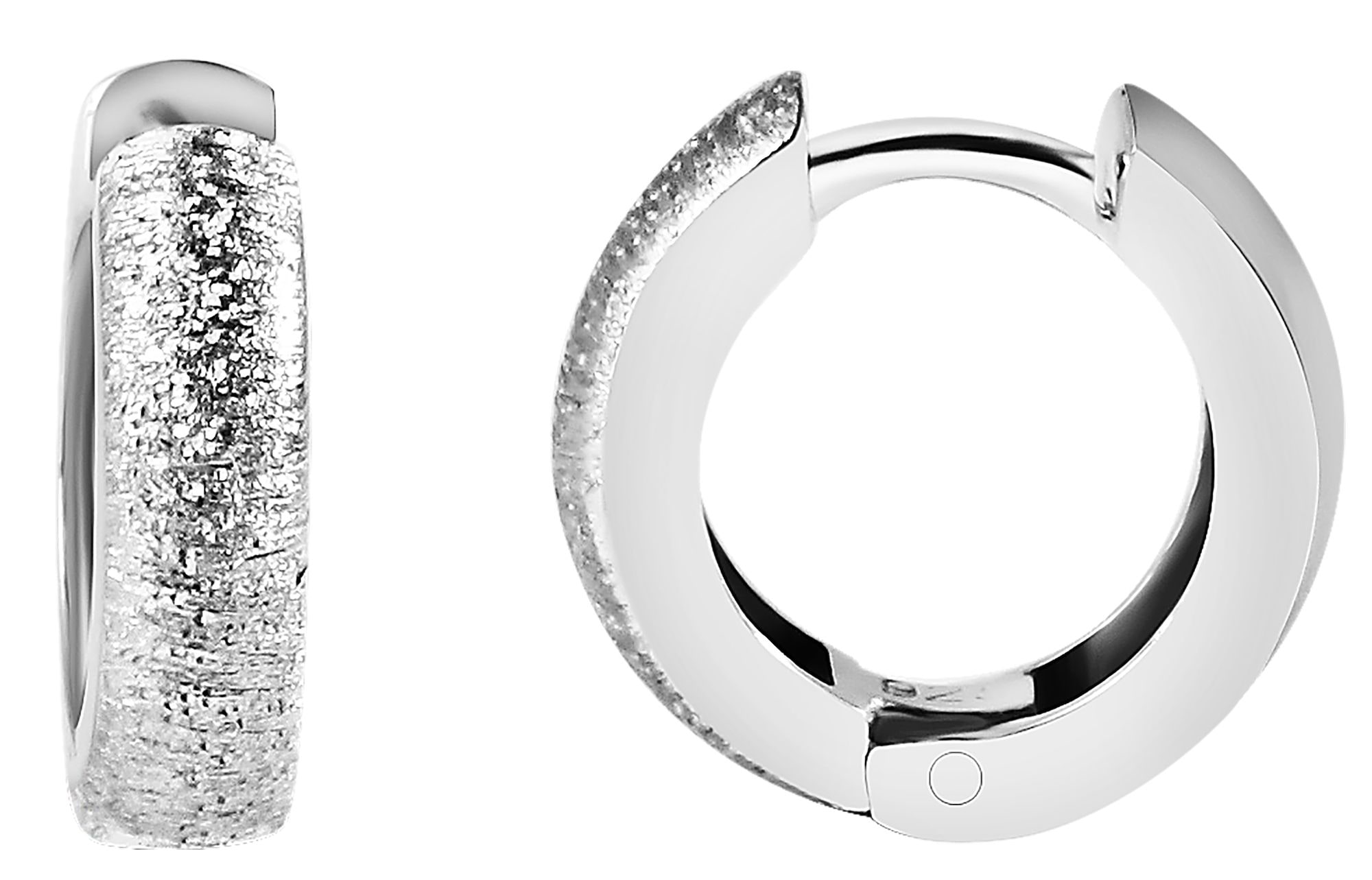 Adelia´s Paar Creolen »Damen Ohrringe ¿ Klappcreole aus 925 Silber«