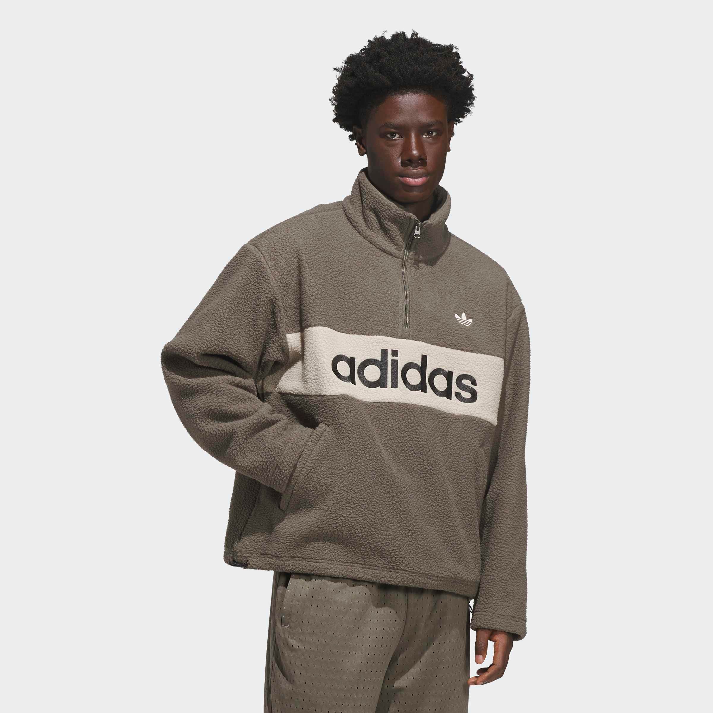 adidas Originals Sweatshirt »PF«, mit Reißverschluss, sportlicher Stil, aus Polyester, normale Länge
