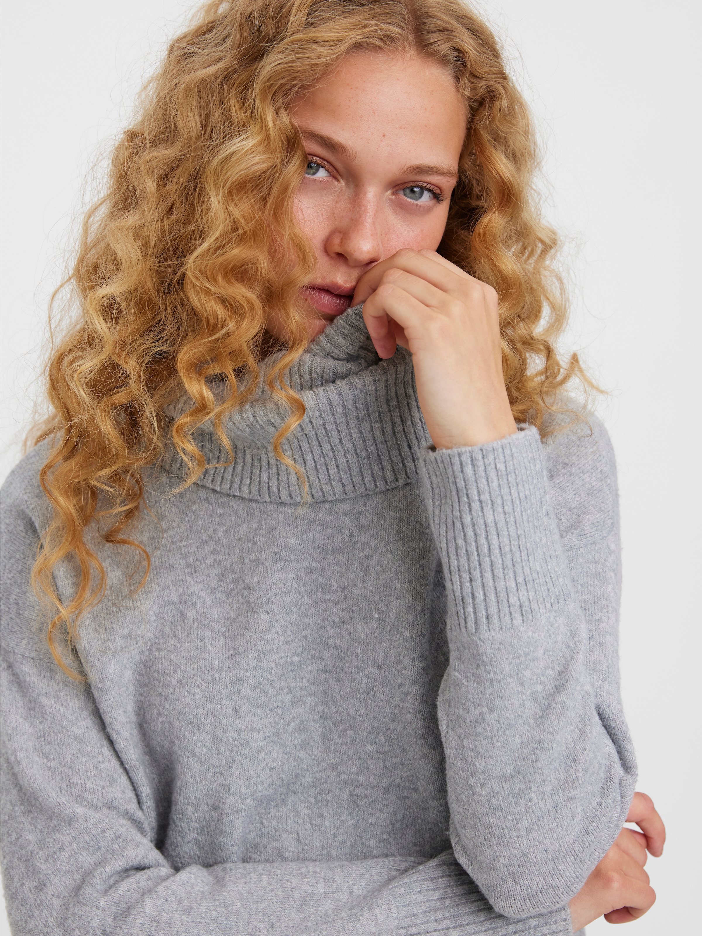 Vero Moda Rollkragenpullover »VMDOFFY LS COWLNECK BLOUSE GA NOOS«