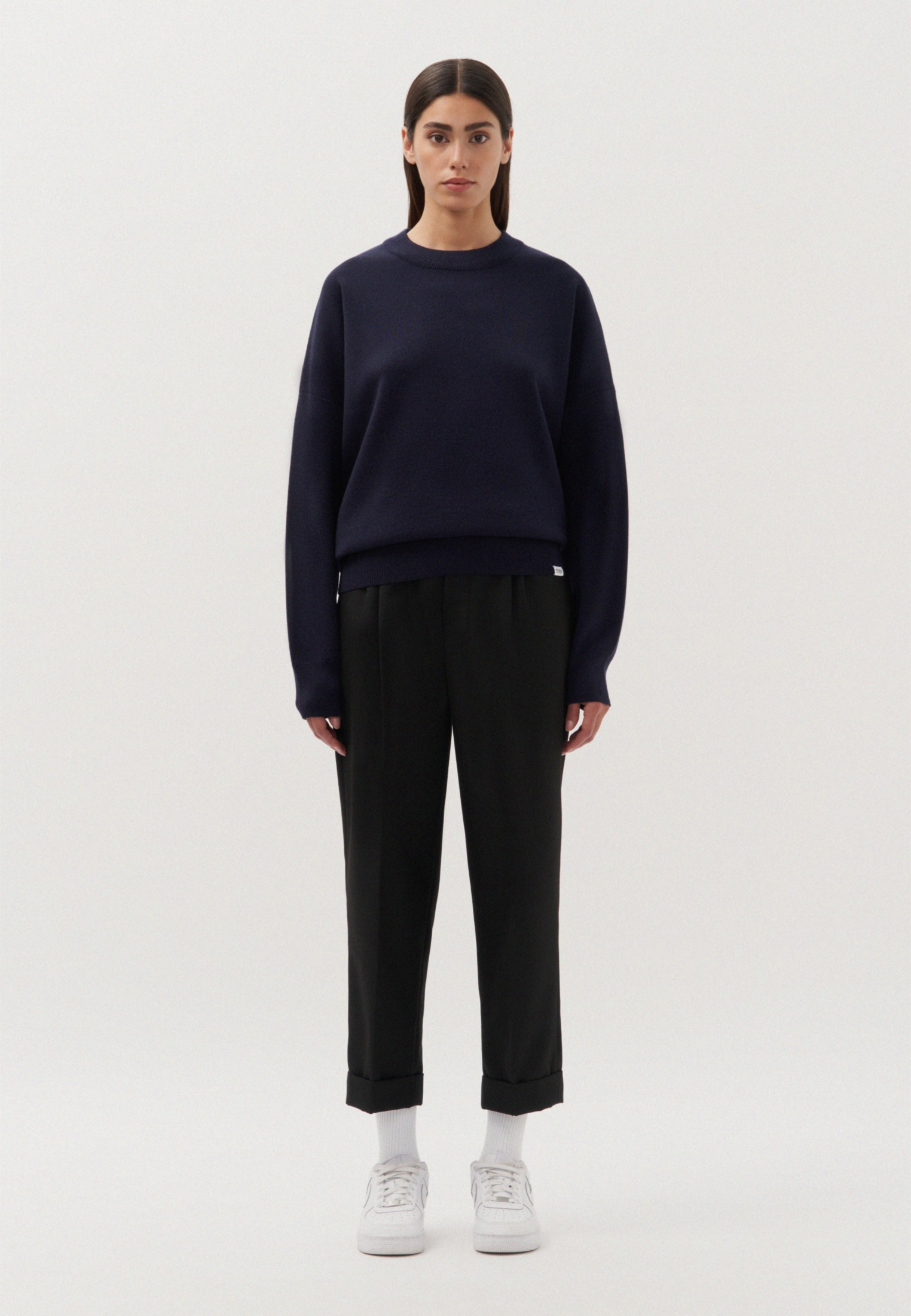 studio seidensticker Strickpullover »Studio«, Langarm Rundhals Uni
