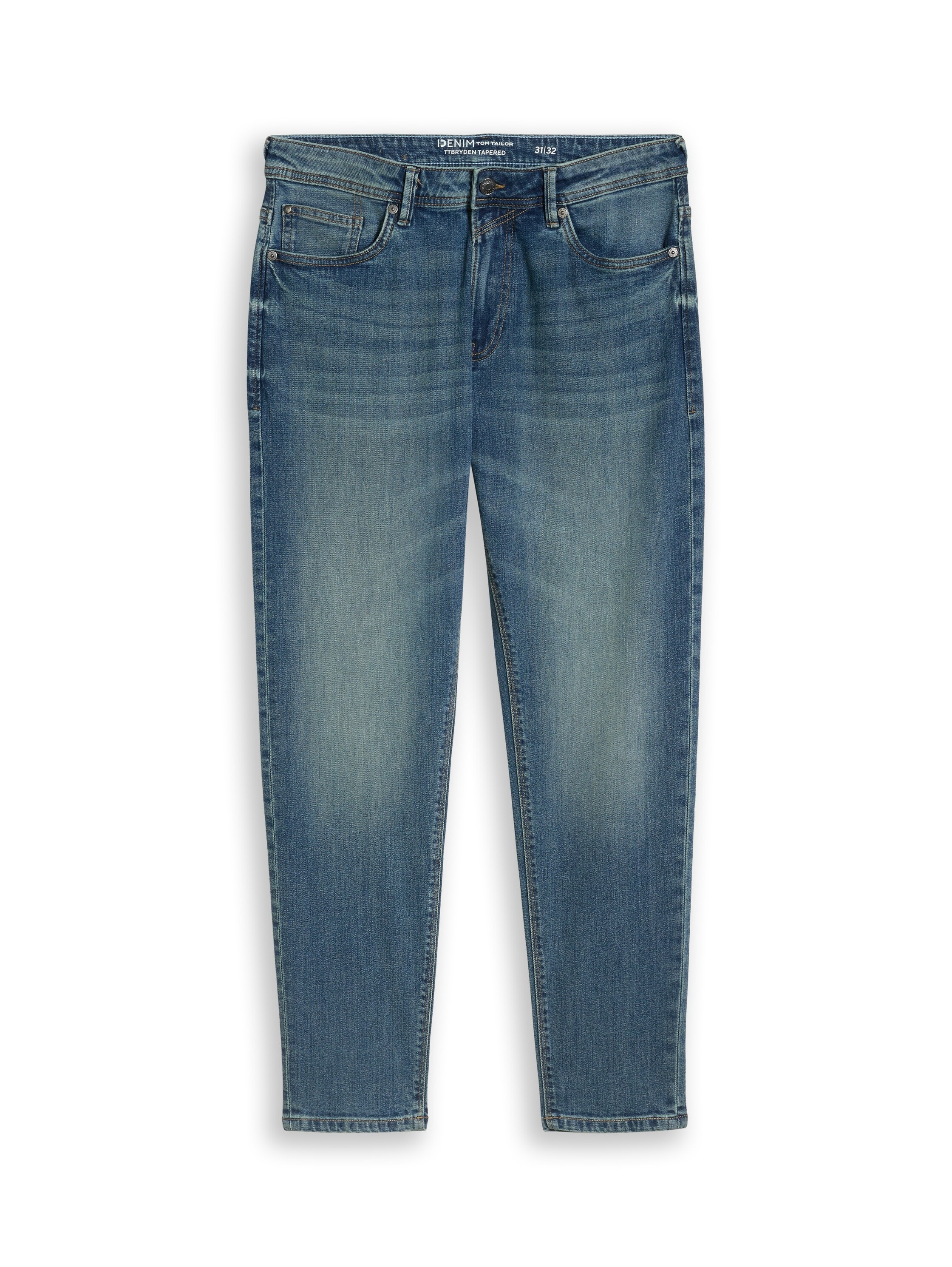TOM TAILOR Denim Bequeme Jeans im 5-Pocket-Style / Tapered Legs und mit Stretch