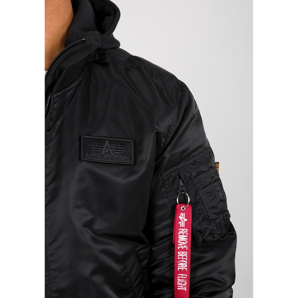 Alpha Industries Bomberjacke »MA-1 ZH Back Print«, mit Kapuze