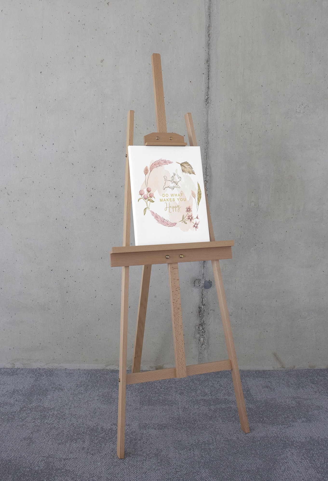 Komar Leinwandbild »Disney Aristocats Do What Makes You Happy«, Disney, (1 St.), 30 x 40 cm (Breite x Höhe) - Kinderzimmer, Dekoration